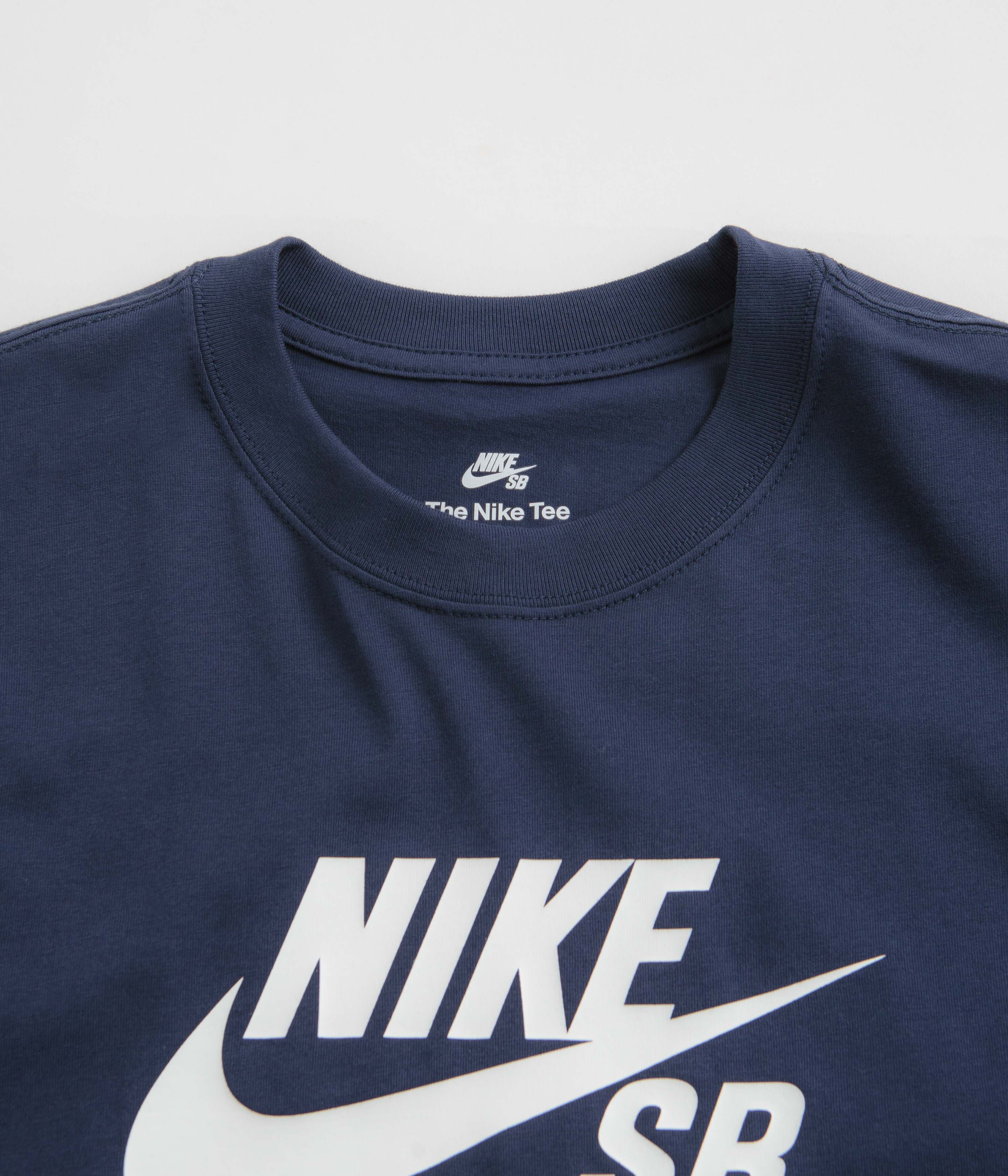 Nike SB Large Logo T-Shirt - Midnight Navy - Image 2