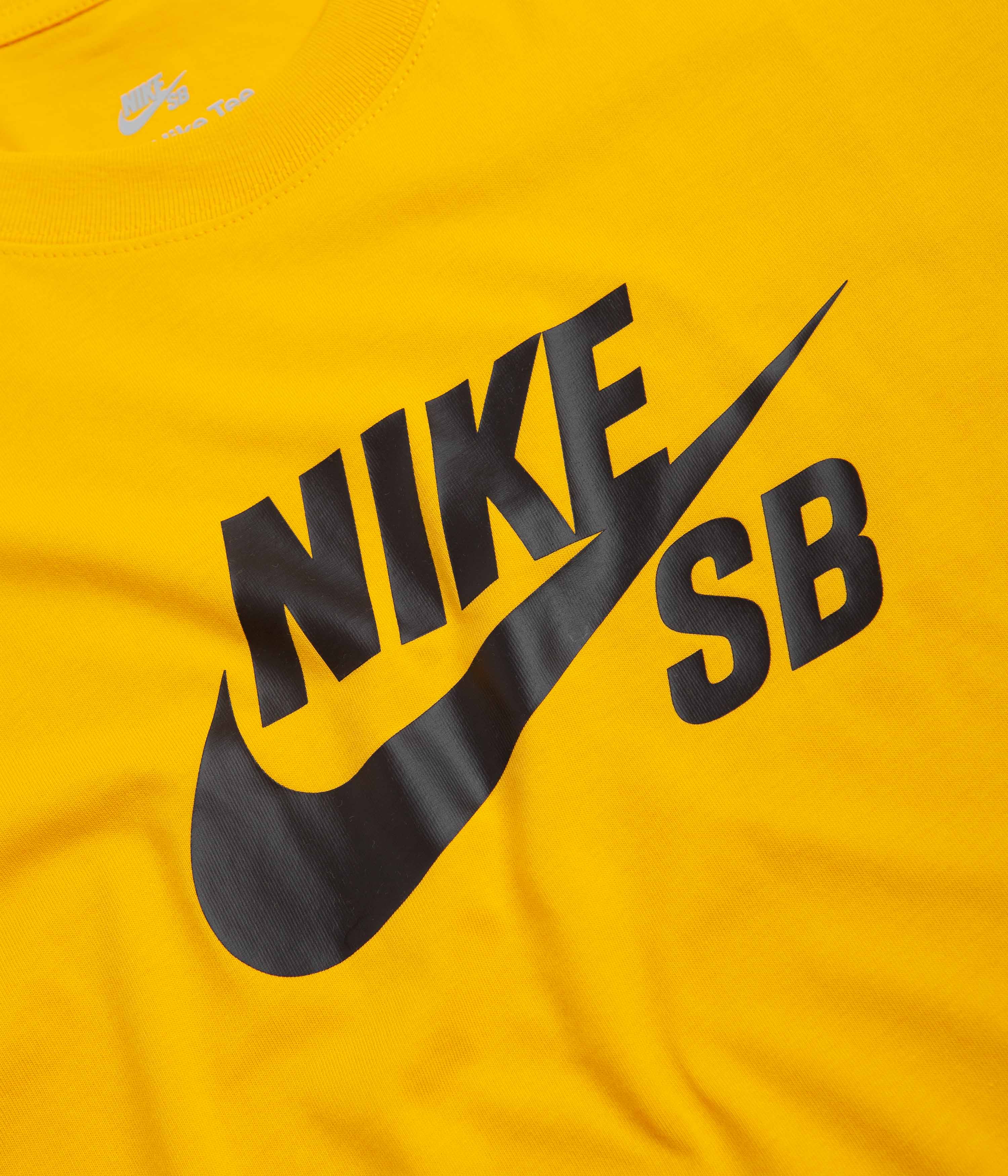 Nike SB Large Logo T-Shirt - University Gold - Image 3