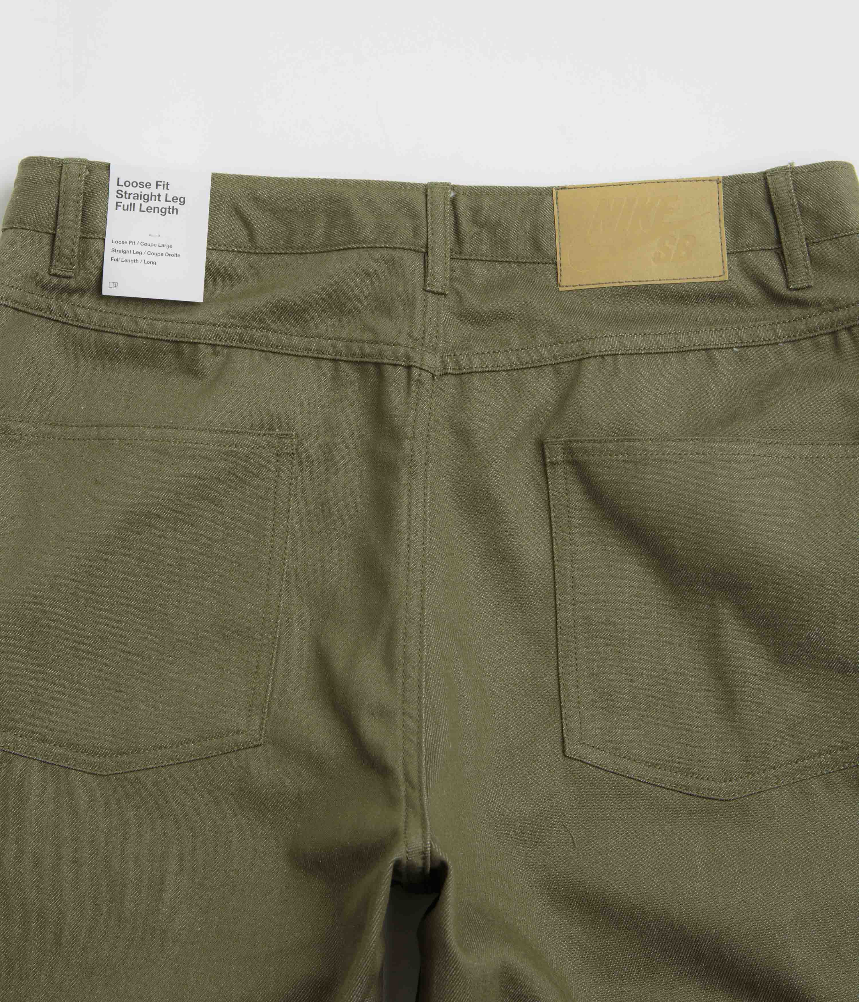 Nike SB Loose Denim Pants - Medium Olive - Image 7