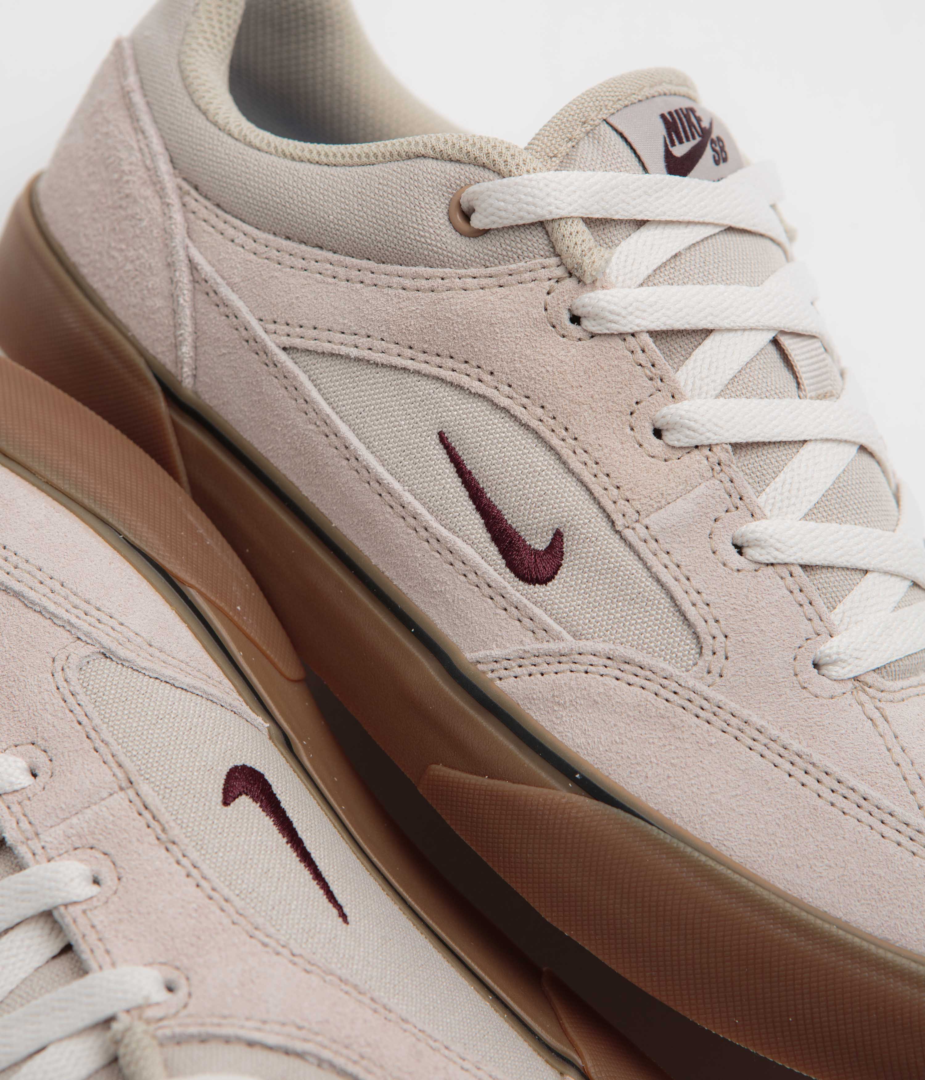 Nike SB Malor Shoes - Cream II / Burgundy Crush - Phantom - Image 3