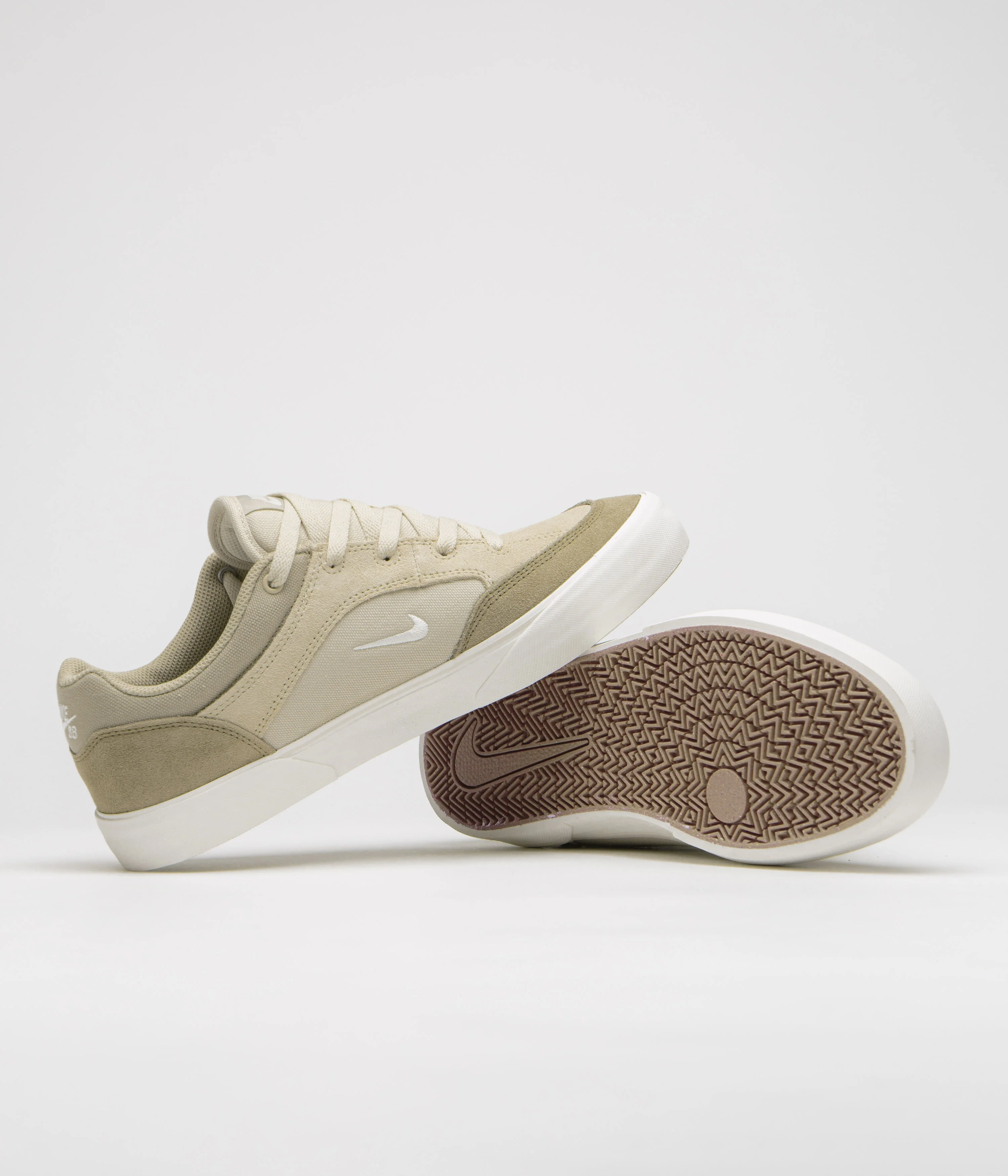 Nike SB Malor Shoes - Light Khaki / Pale Ivory - Neutral Olive - Image 5