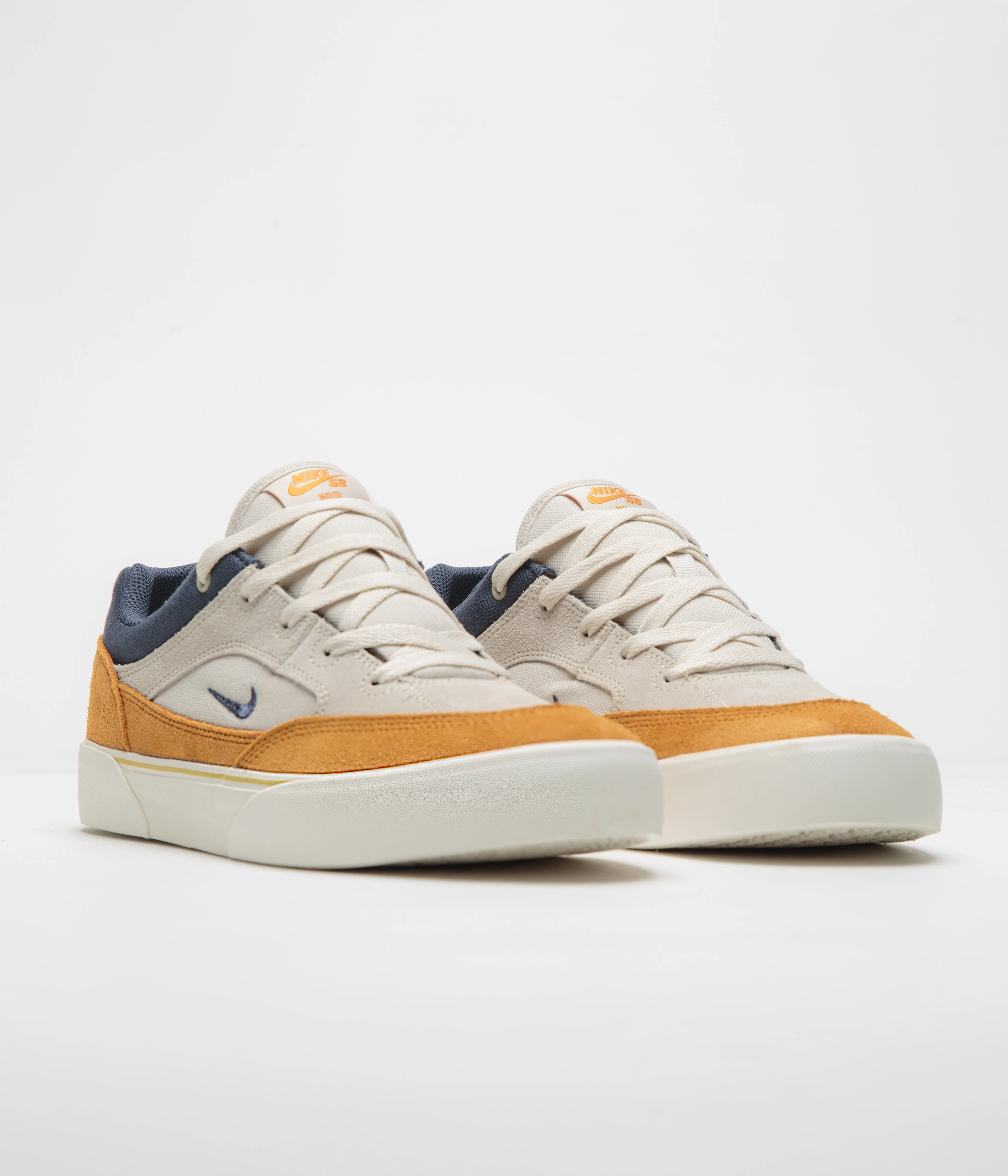 Nike SB Malor Shoes - Light Orewood Brown / Thunder Blue - Monarch - Sail - Image 2
