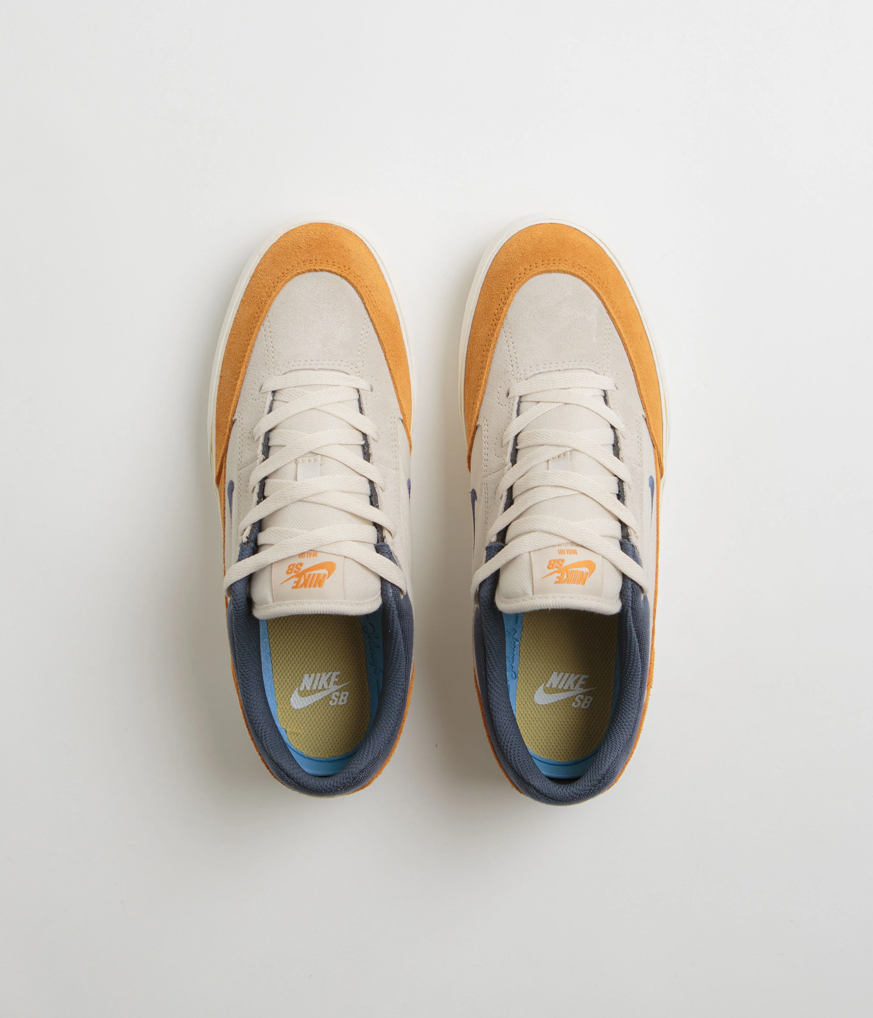 Nike SB Malor Shoes - Light Orewood Brown / Thunder Blue - Monarch - Sail - Image 7