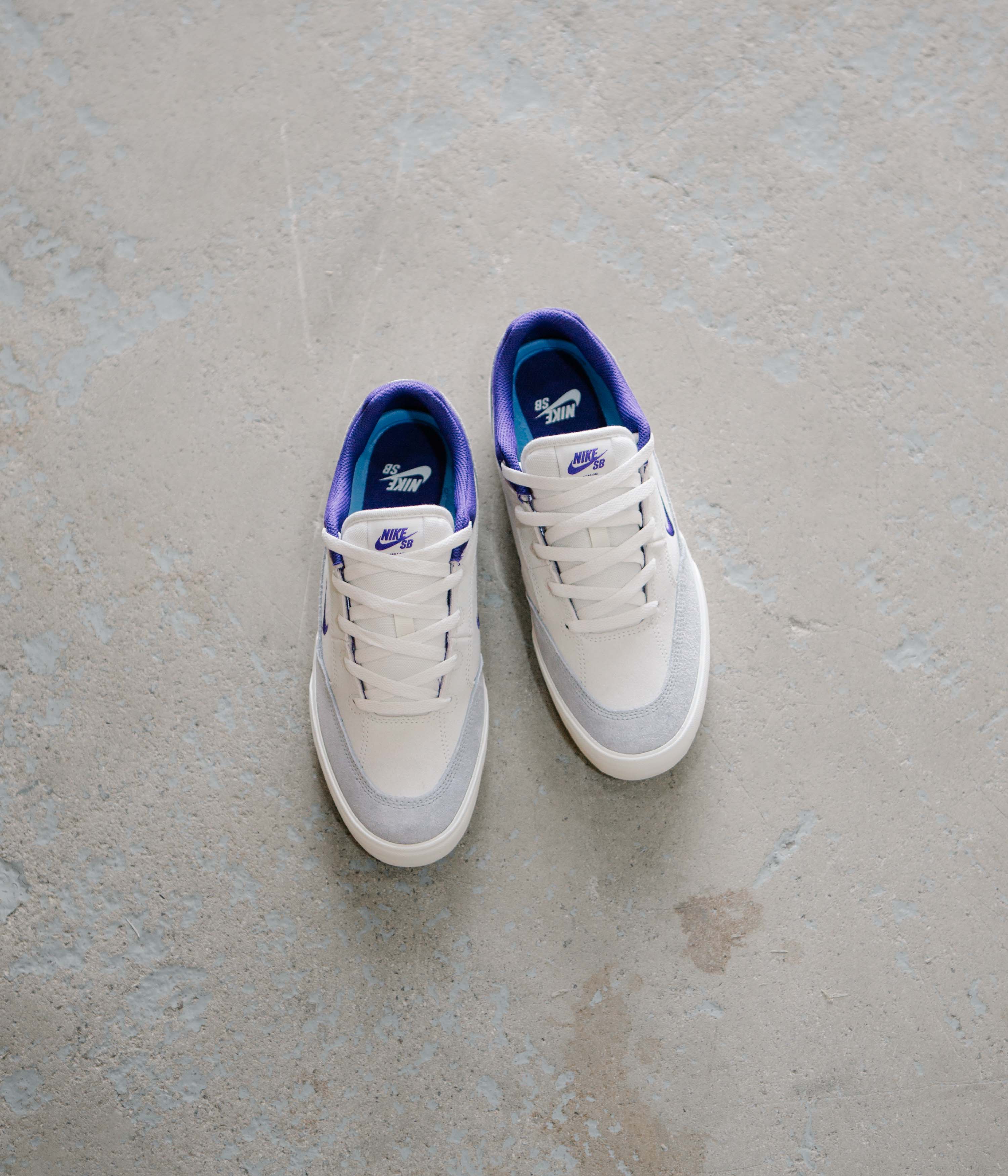 Nike SB Malor Shoes - Platinum Tint / Court Purple - Wolf Grey - Image 3