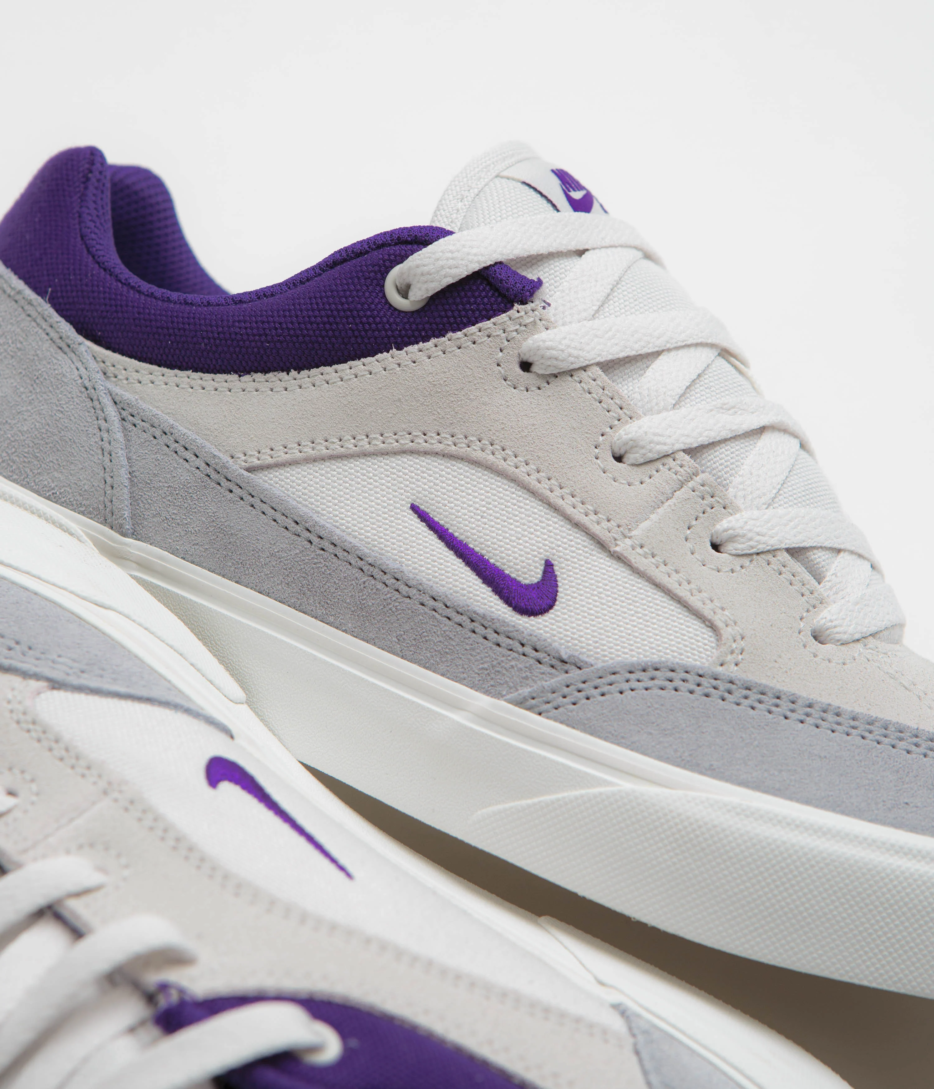 Nike SB Malor Shoes - Platinum Tint / Court Purple - Wolf Grey - Image 5