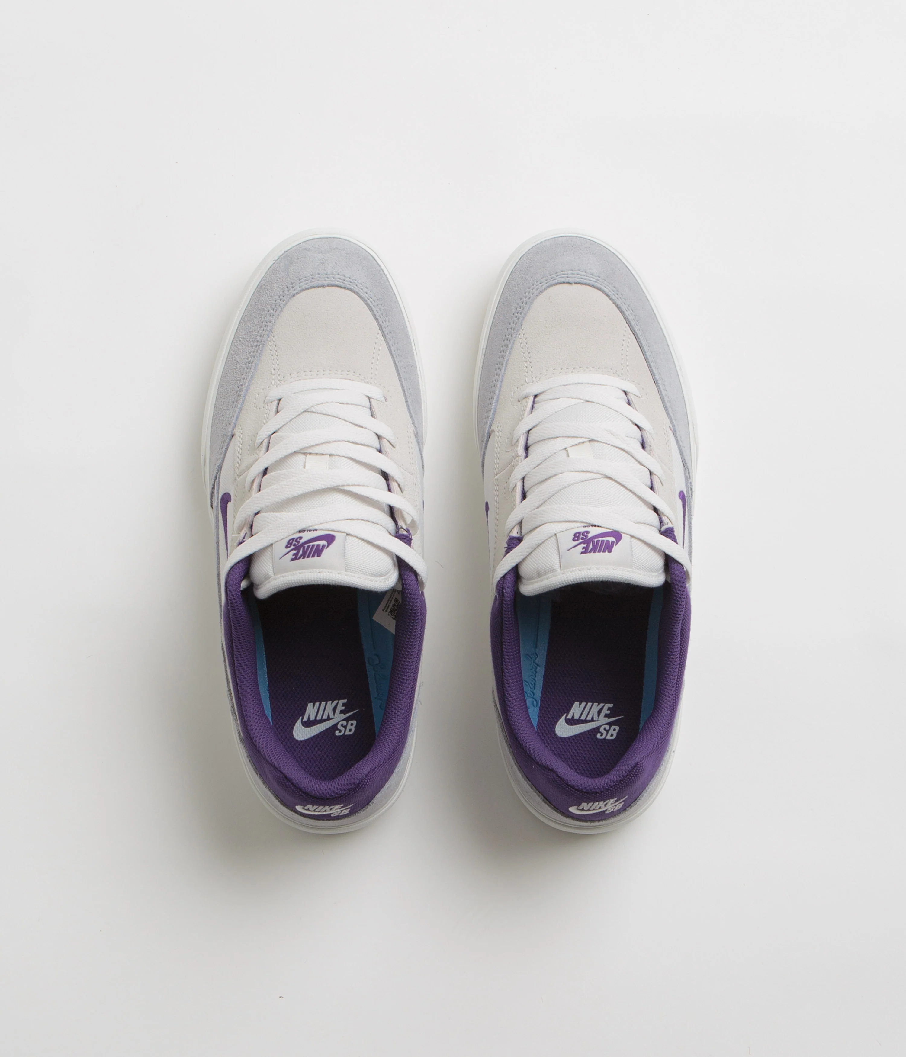 Nike SB Malor Shoes - Platinum Tint / Court Purple - Wolf Grey - Image 9