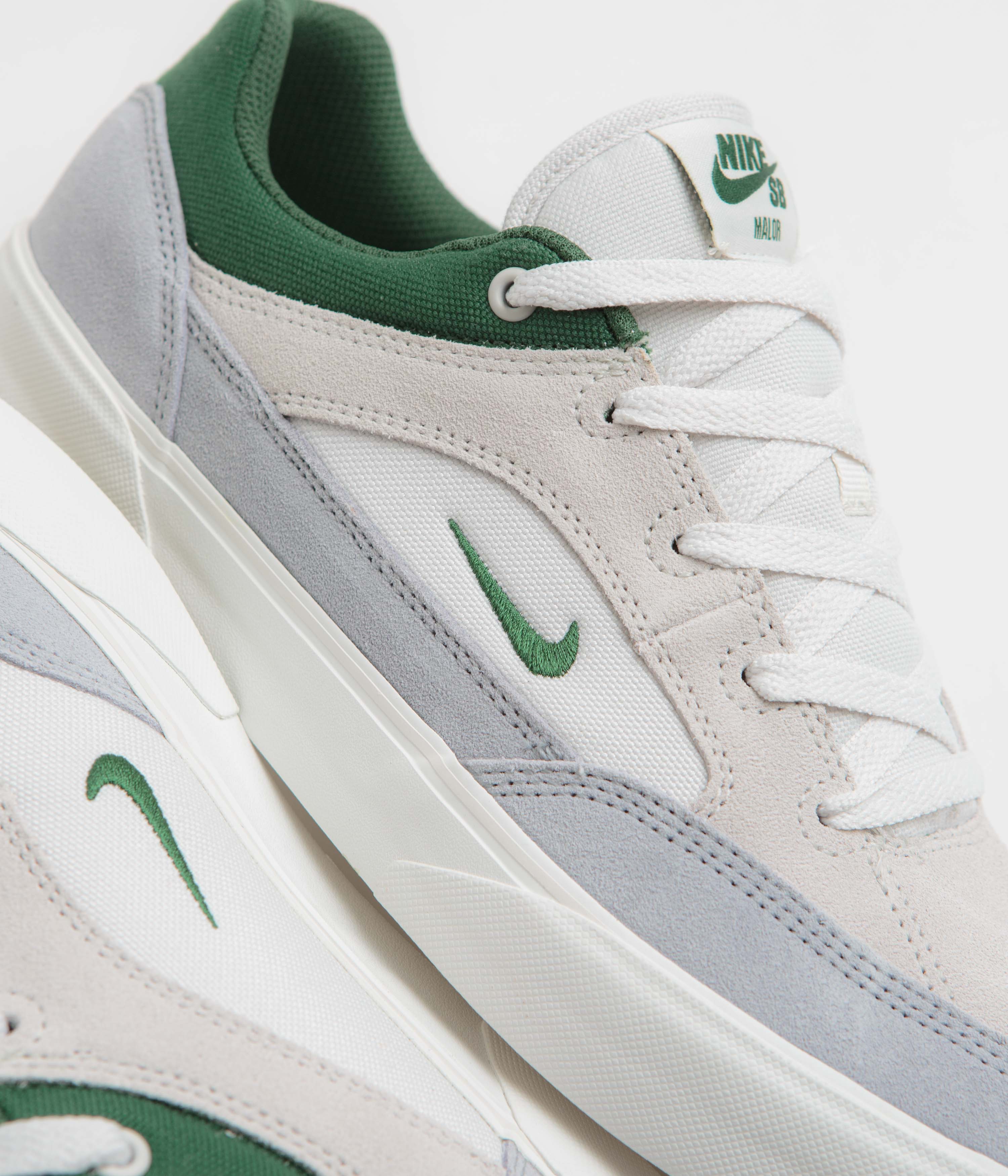 Nike SB Malor Shoes - Platinum Tint / Fir - Wolf Grey - Summit White - Image 3
