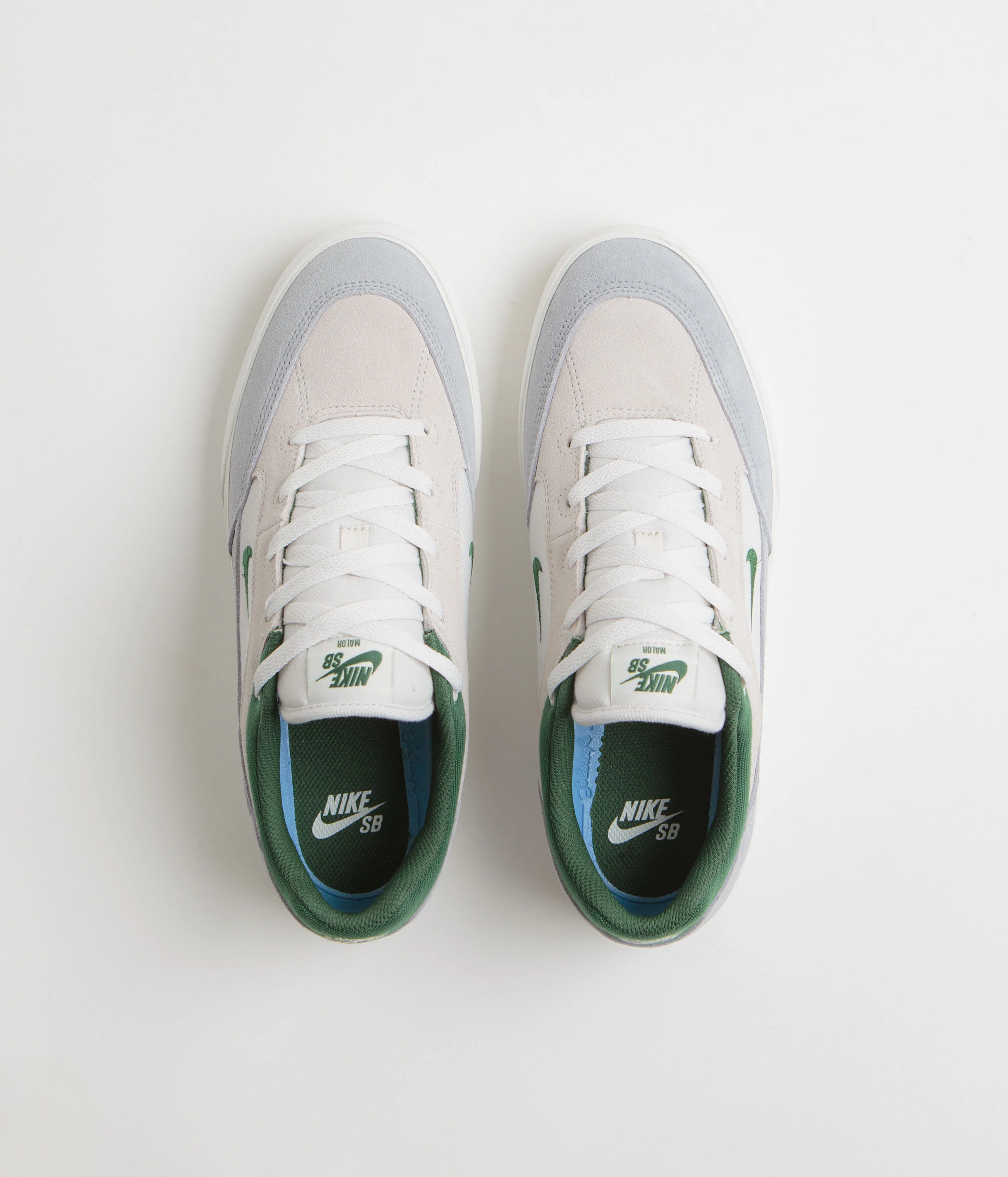 Nike SB Malor Shoes - Platinum Tint / Fir - Wolf Grey - Summit White - Image 7