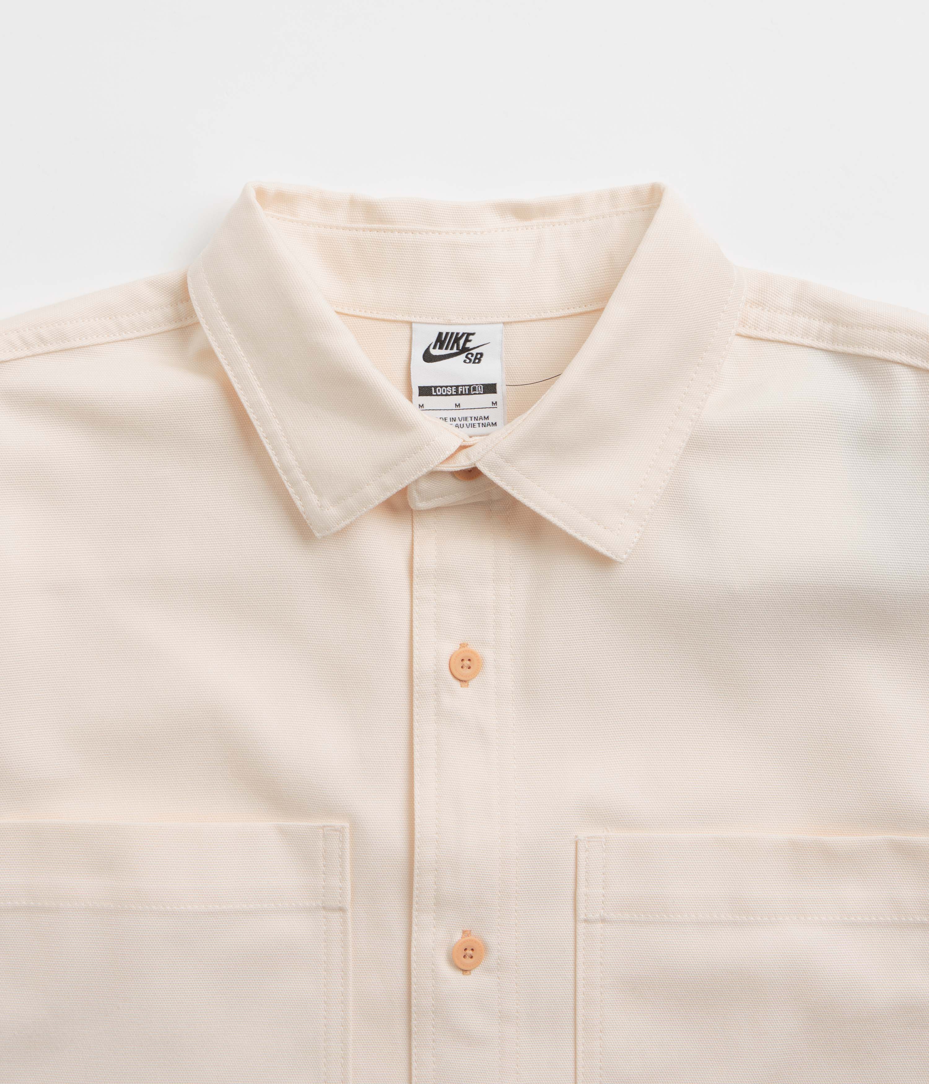 Nike SB New Essential Woven Shirt - Guava Ice / Neutral Olive - Image 4