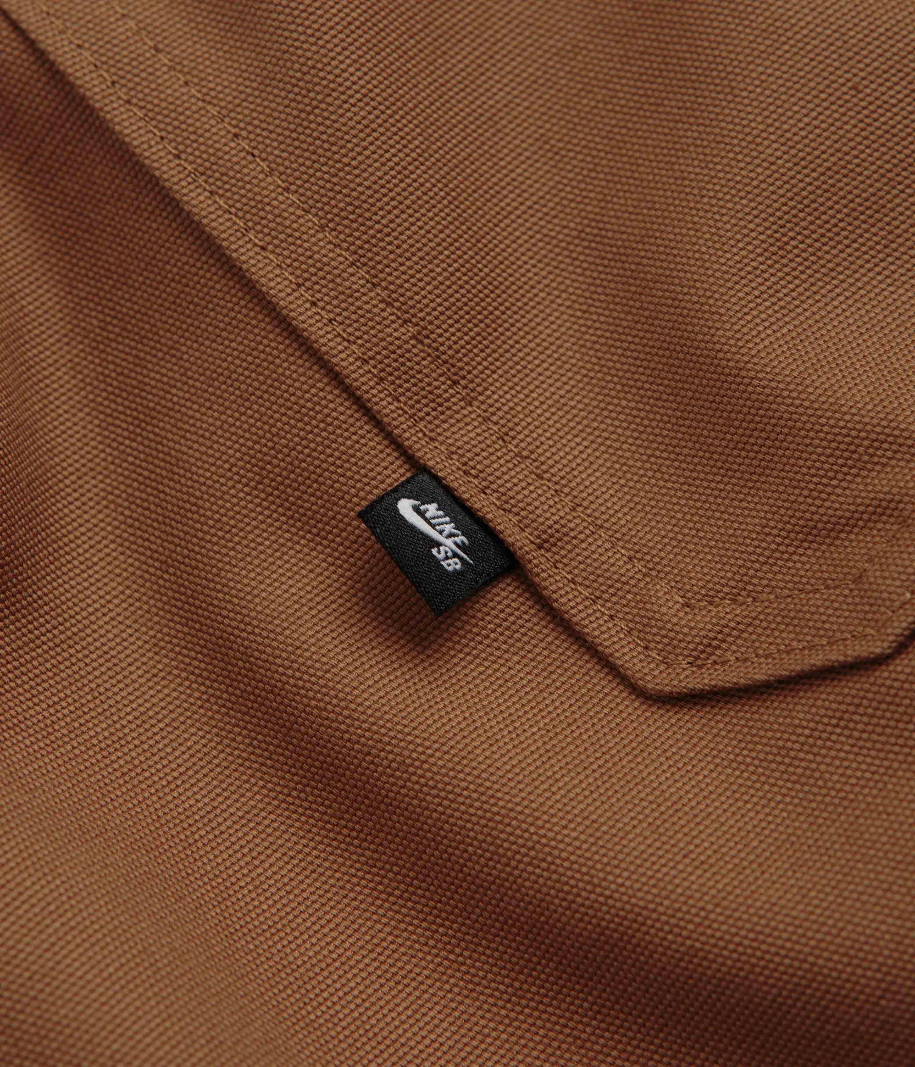 Nike SB New Essential Woven Shirt - Light British Tan / White - Image 3