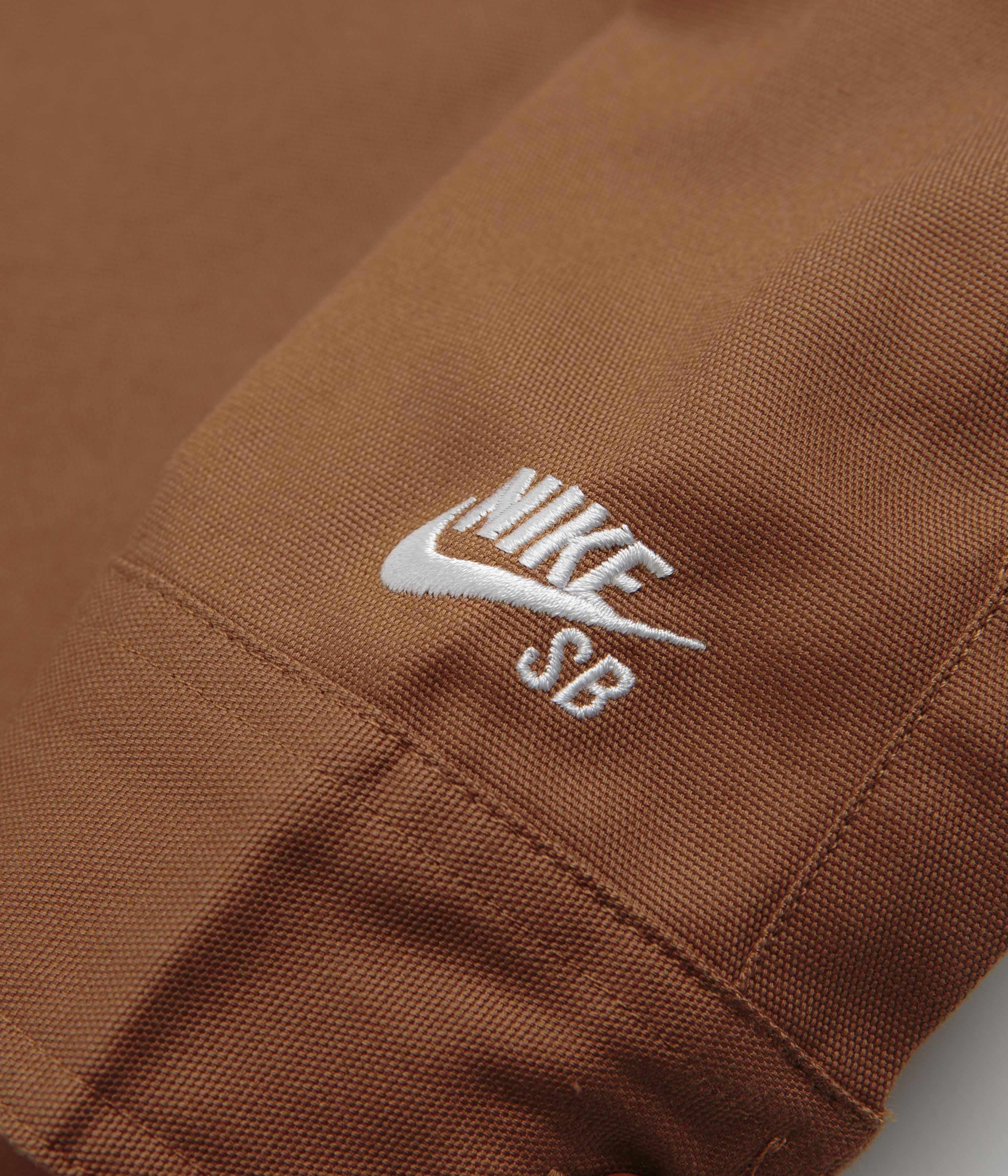 Nike SB New Essential Woven Shirt - Light British Tan / White - Image 5