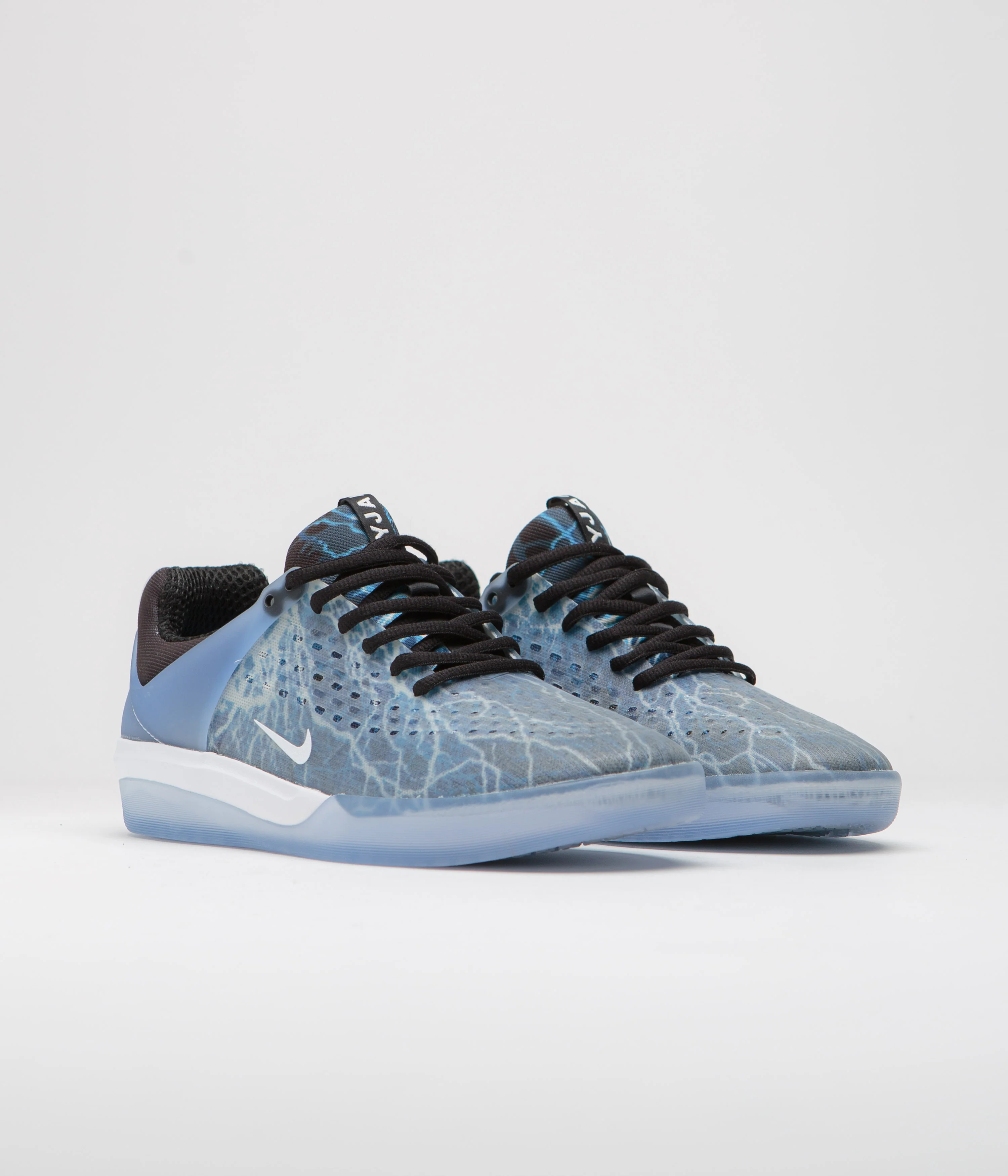 Nike SB Nyjah 3 Premium Shoes - Black / White - Deep Royal - White - Image 2