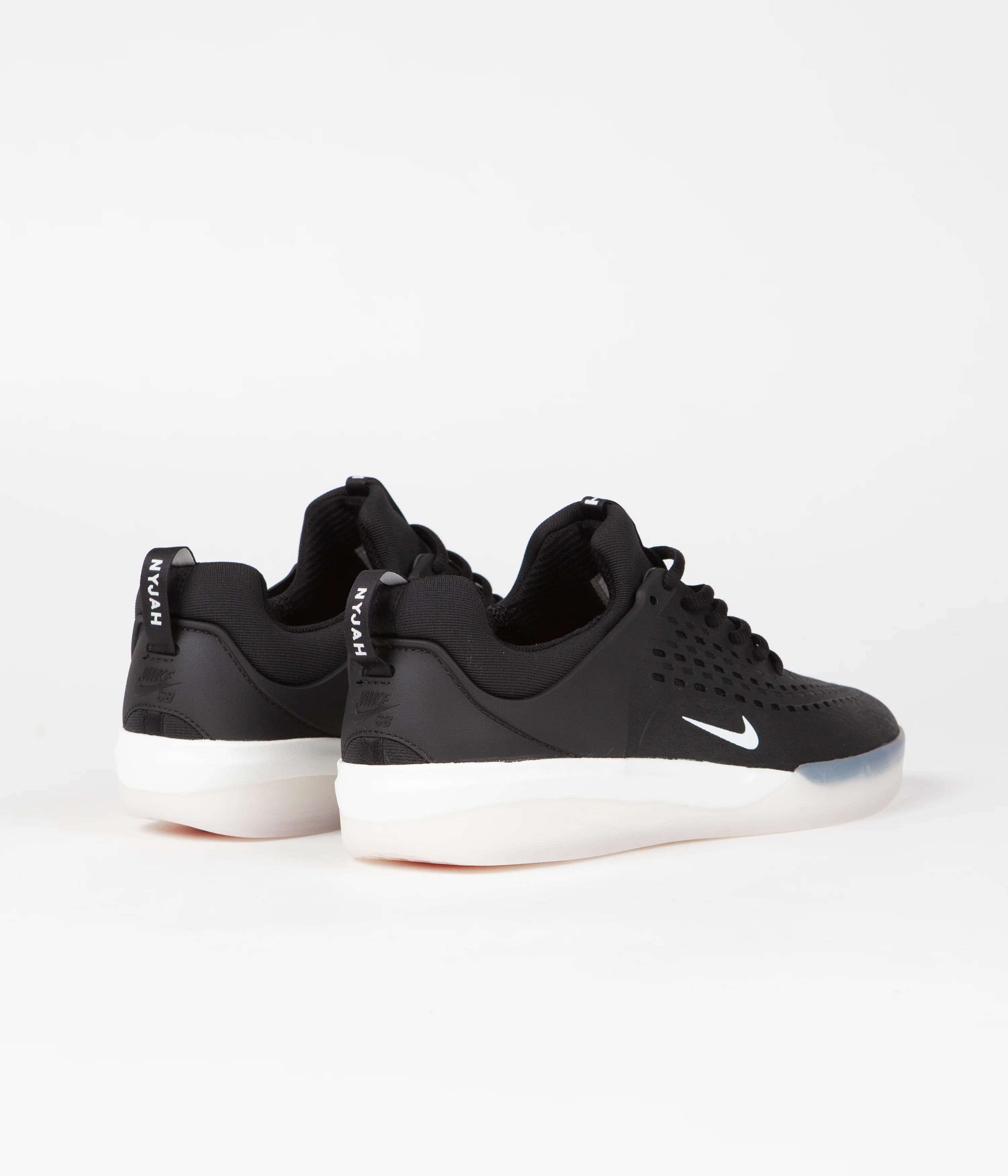 Nike SB Nyjah 3 Shoes - Black / White - Black - Summit White - Image 4