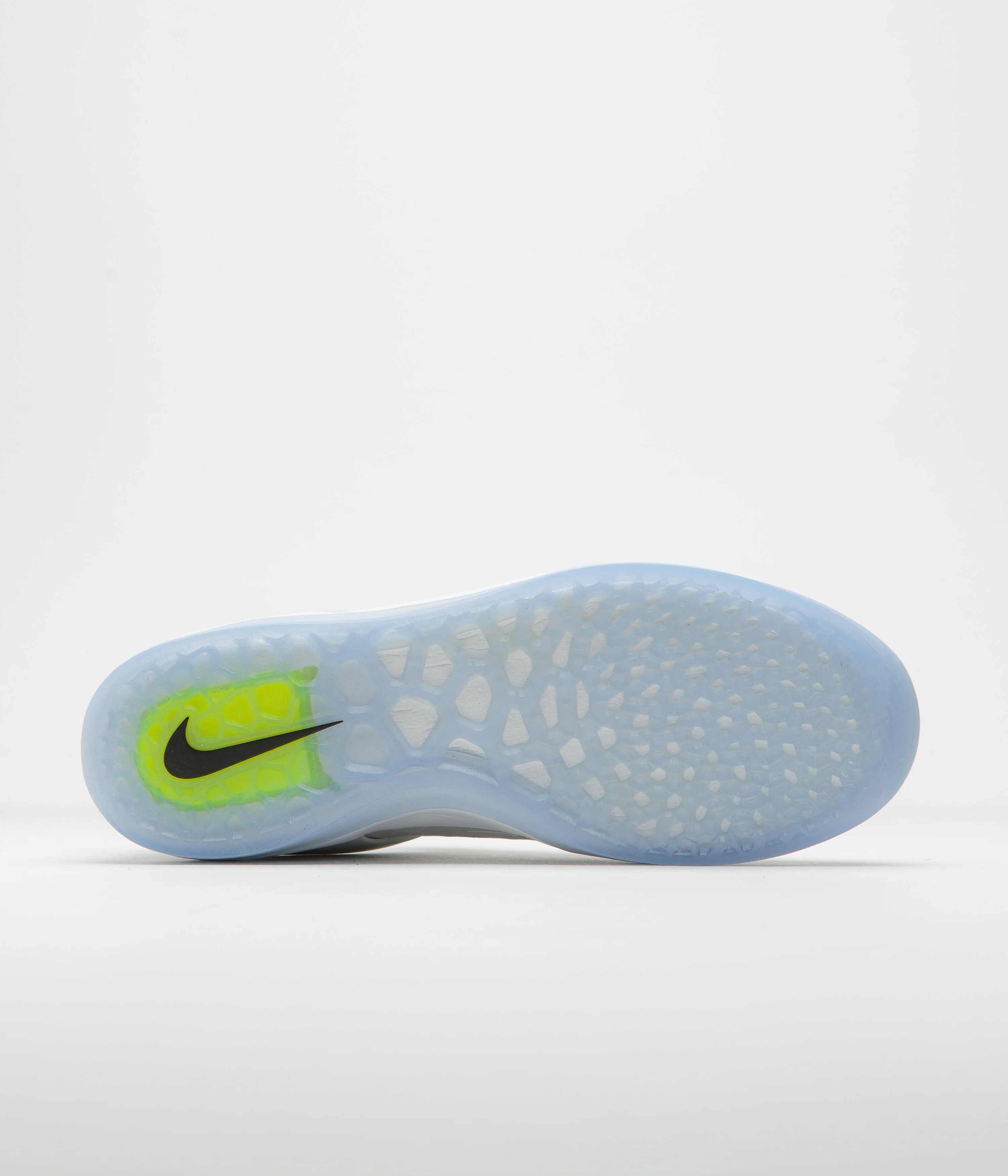 Nike SB Nyjah 3 Shoes - Pure Platinum / White - Pure Platinum - Volt - Image 6