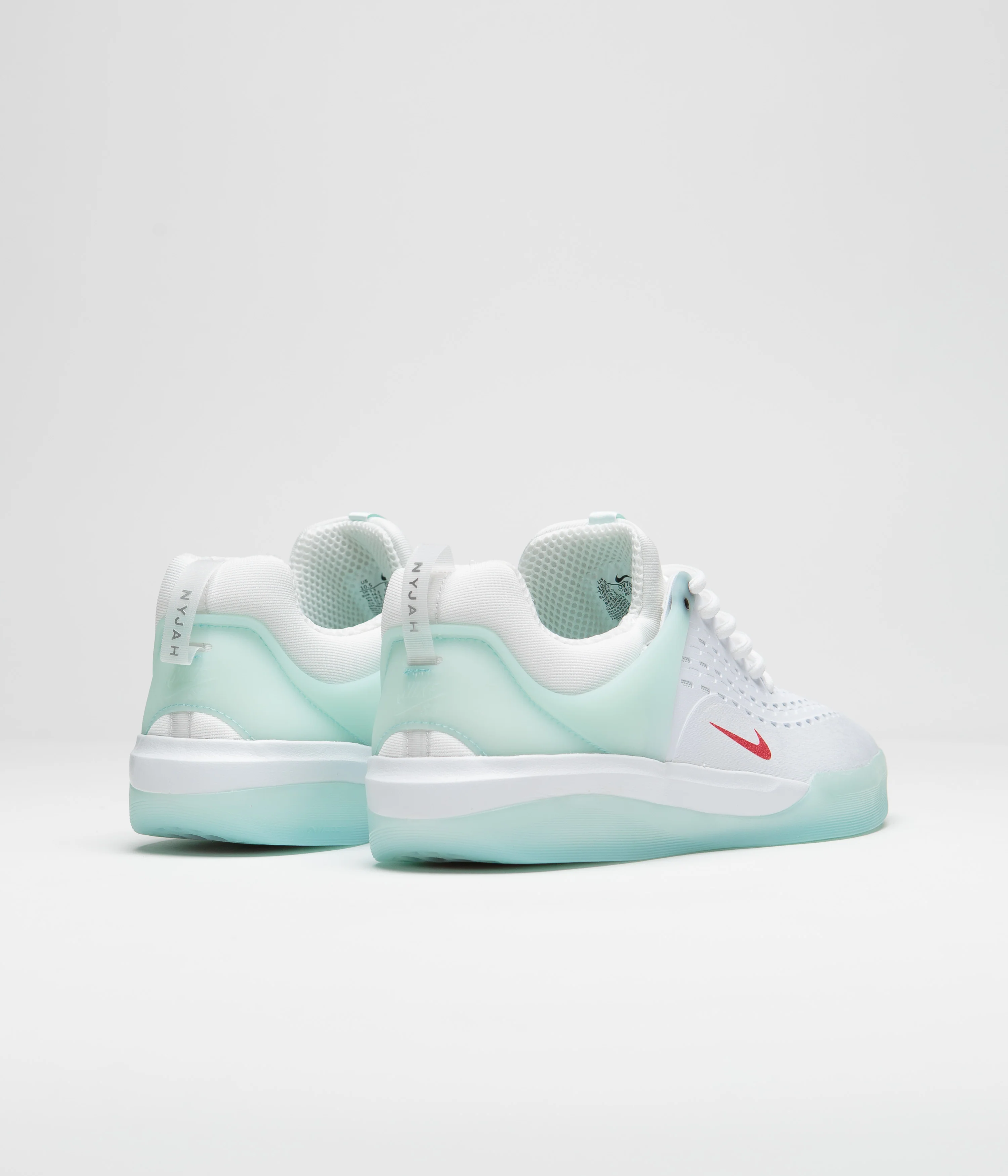 Nike SB Nyjah 3 Shoes - Skylight / University Red - Skylight - White - Image 4
