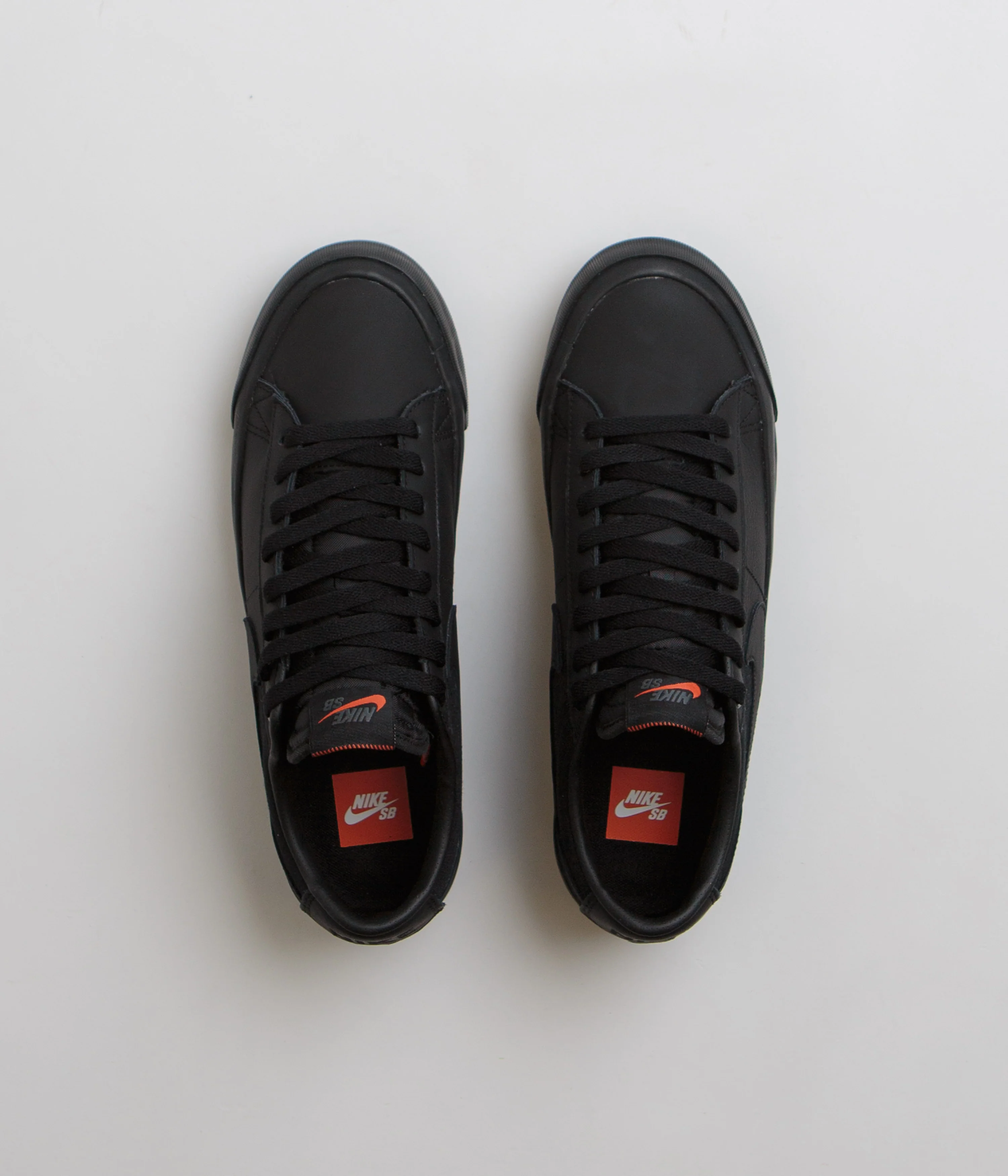 Nike SB Orange Label Blazer Low Pro GT Shoes - Black / Black - Black - Black - Image 6