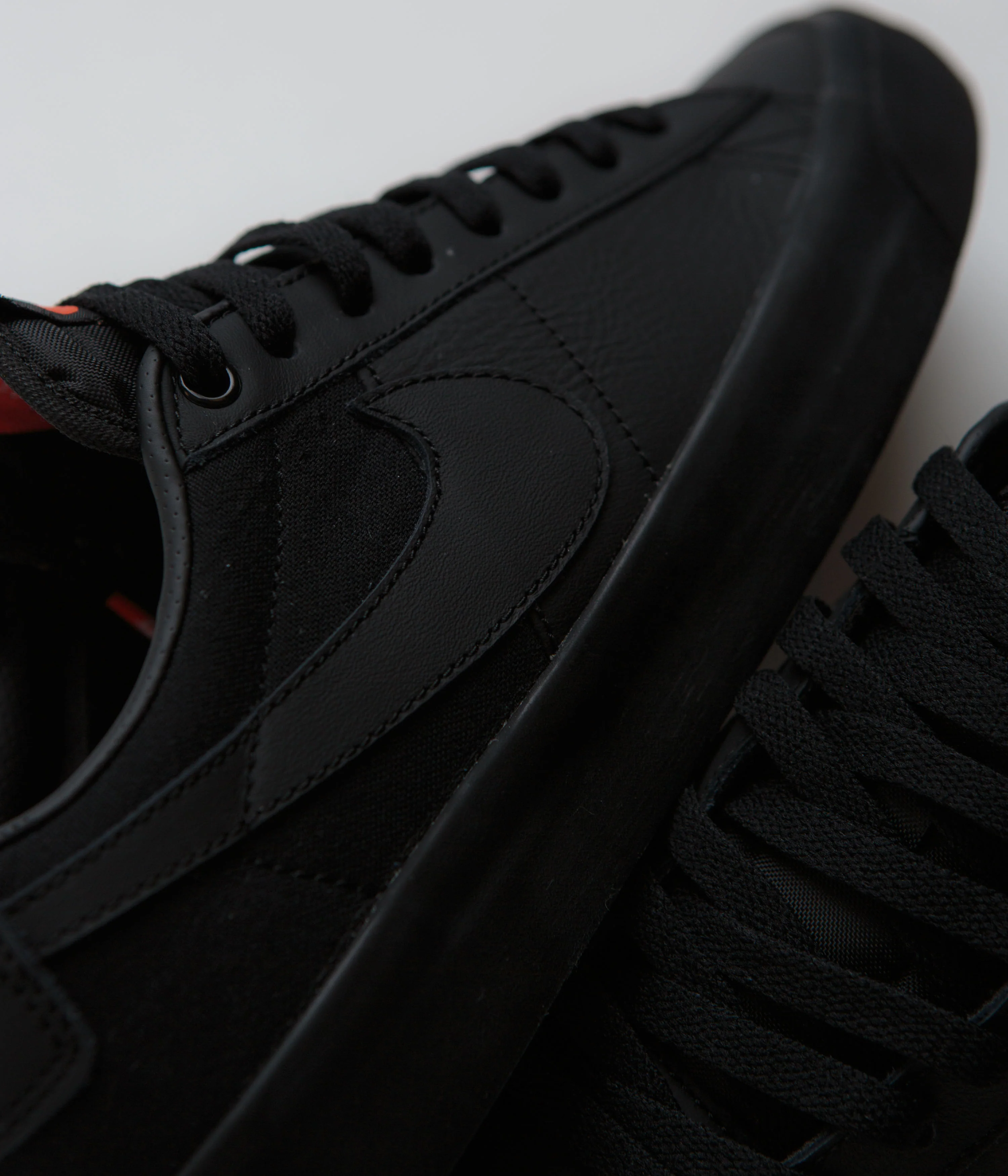 Nike SB Orange Label Blazer Low Pro GT Shoes - Black / Black - Black - Black - Image 7