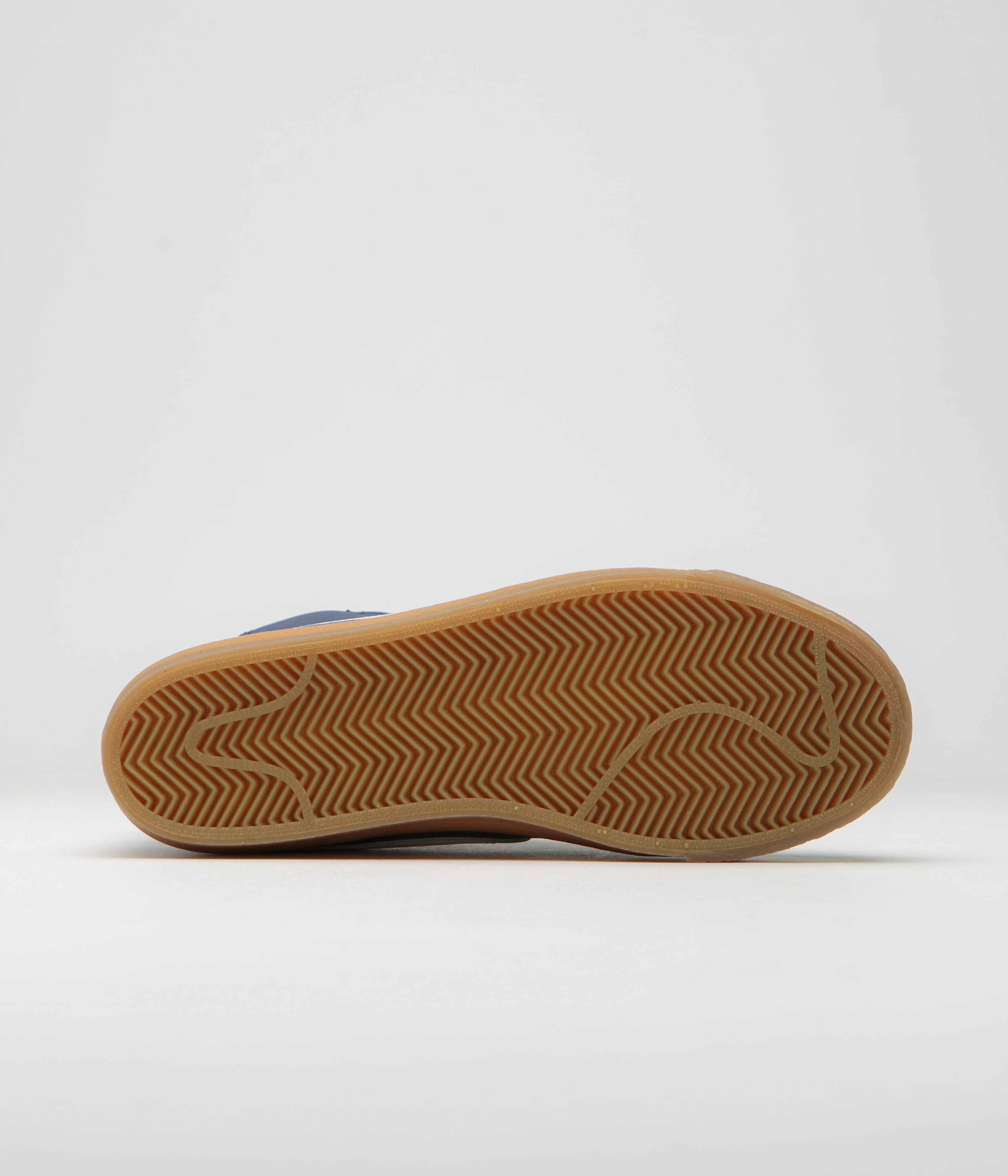 Nike SB Orange Label Blazer Mid Shoes - Navy / White - Navy - Gum Light Brown - Image 6
