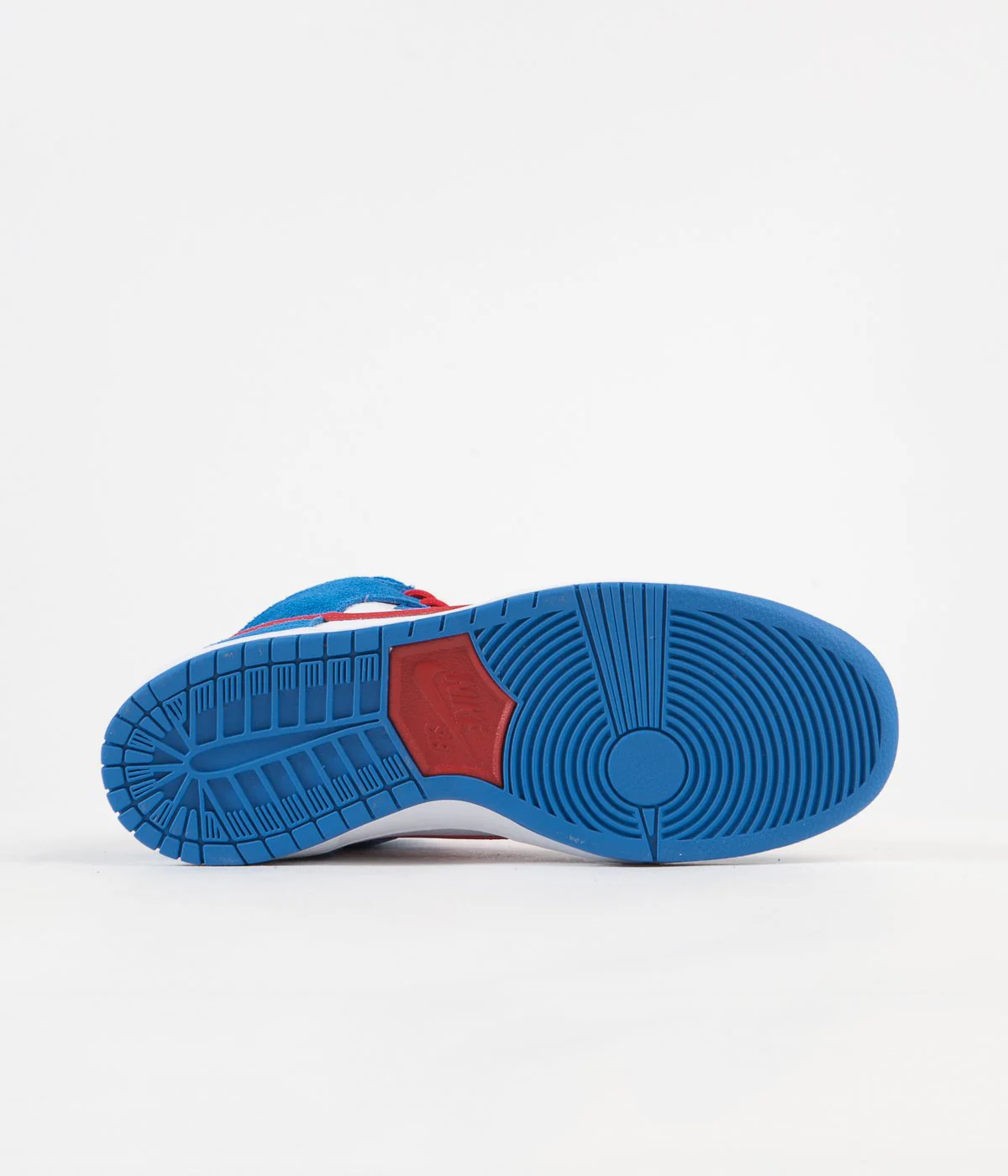 Nike SB Orange Label Dunk High Pro Shoes - Light Photo Blue / University Red - Image 6