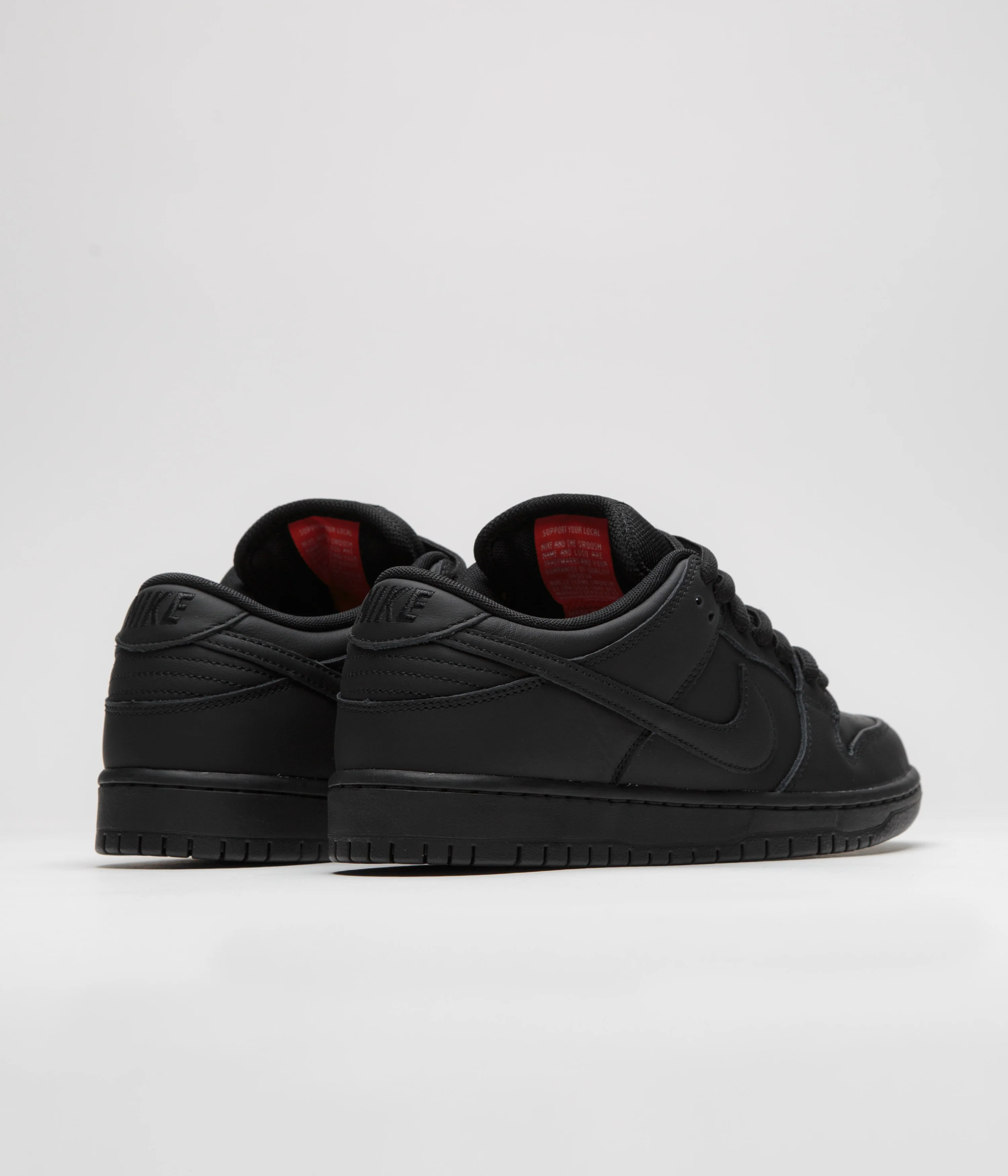 Nike SB Orange Label Dunk Low Pro Shoes - Black / Black - Black - Black - Image 4
