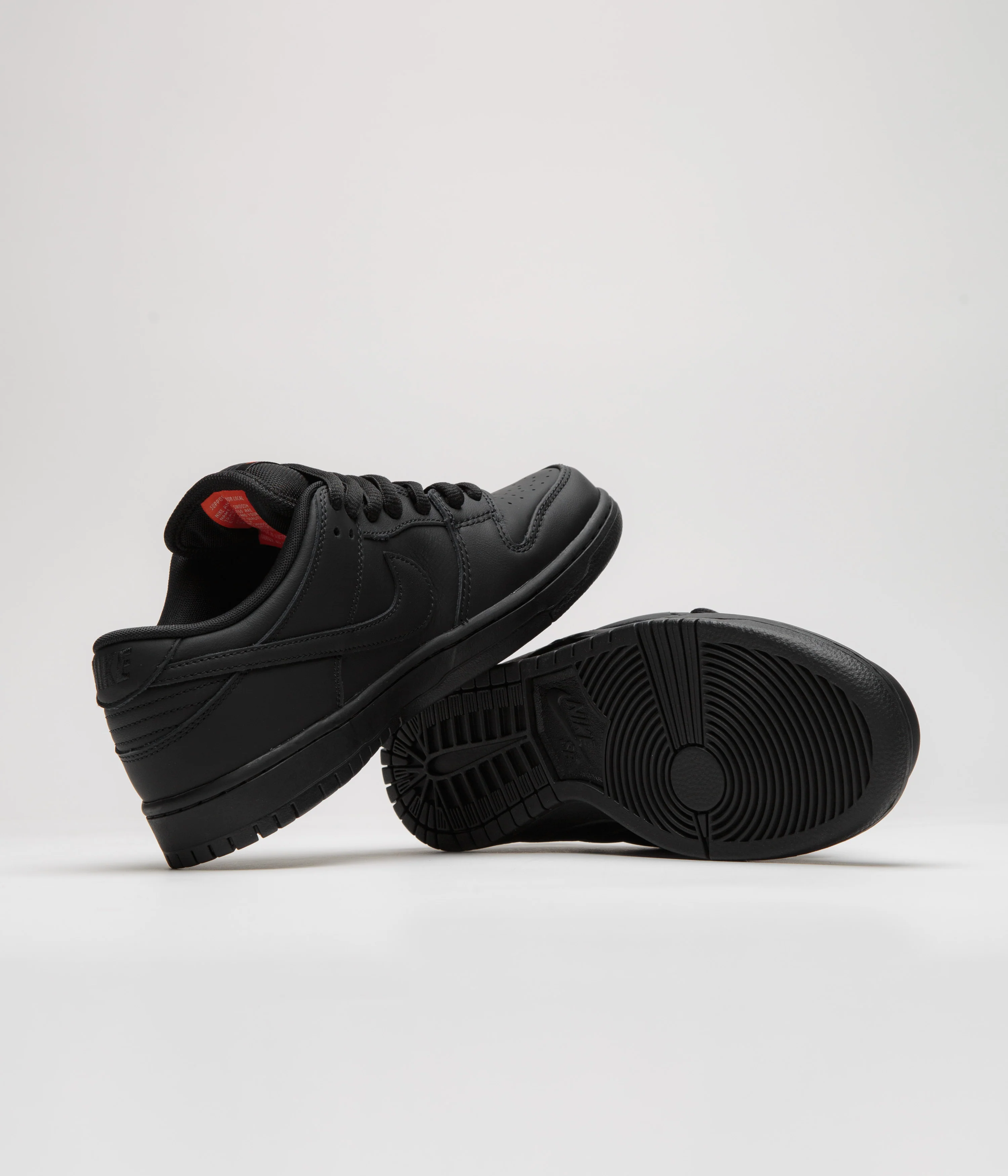 Nike SB Orange Label Dunk Low Pro Shoes - Black / Black - Black - Black - Image 5