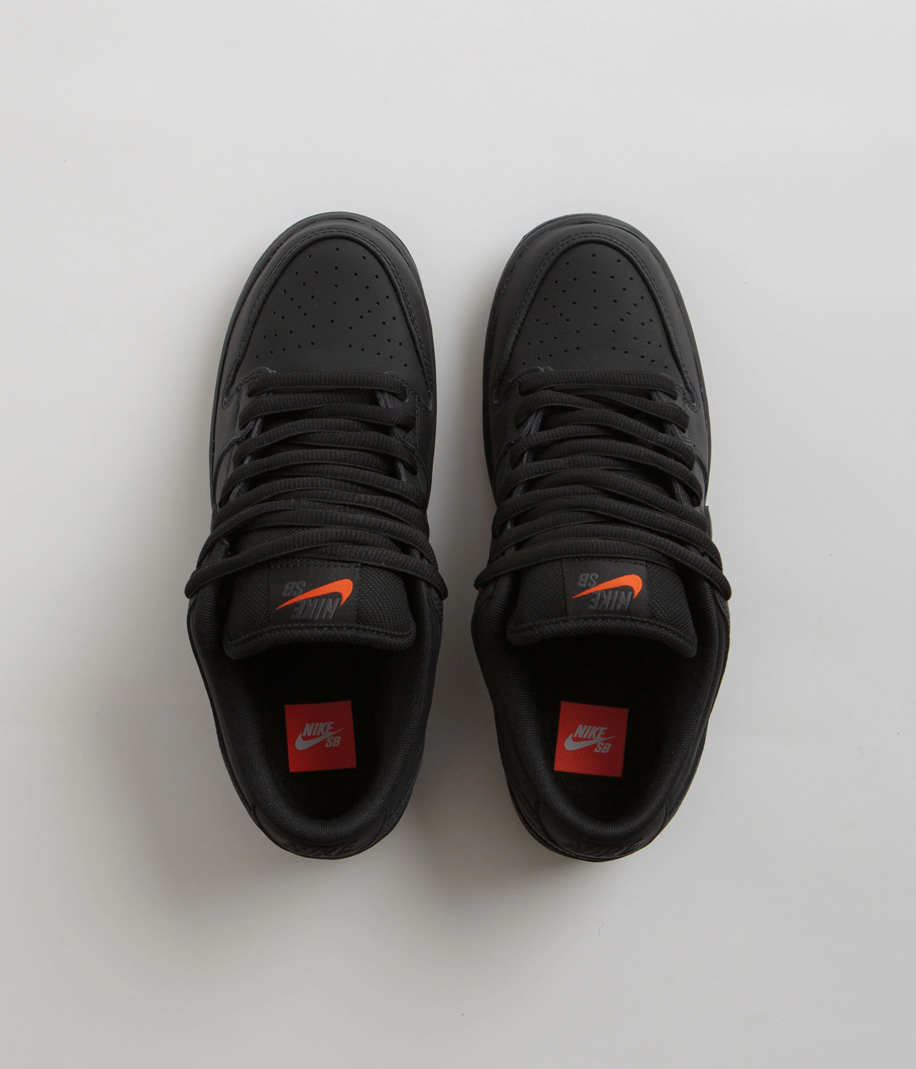 Nike SB Orange Label Dunk Low Pro Shoes - Black / Black - Black - Black - Image 7