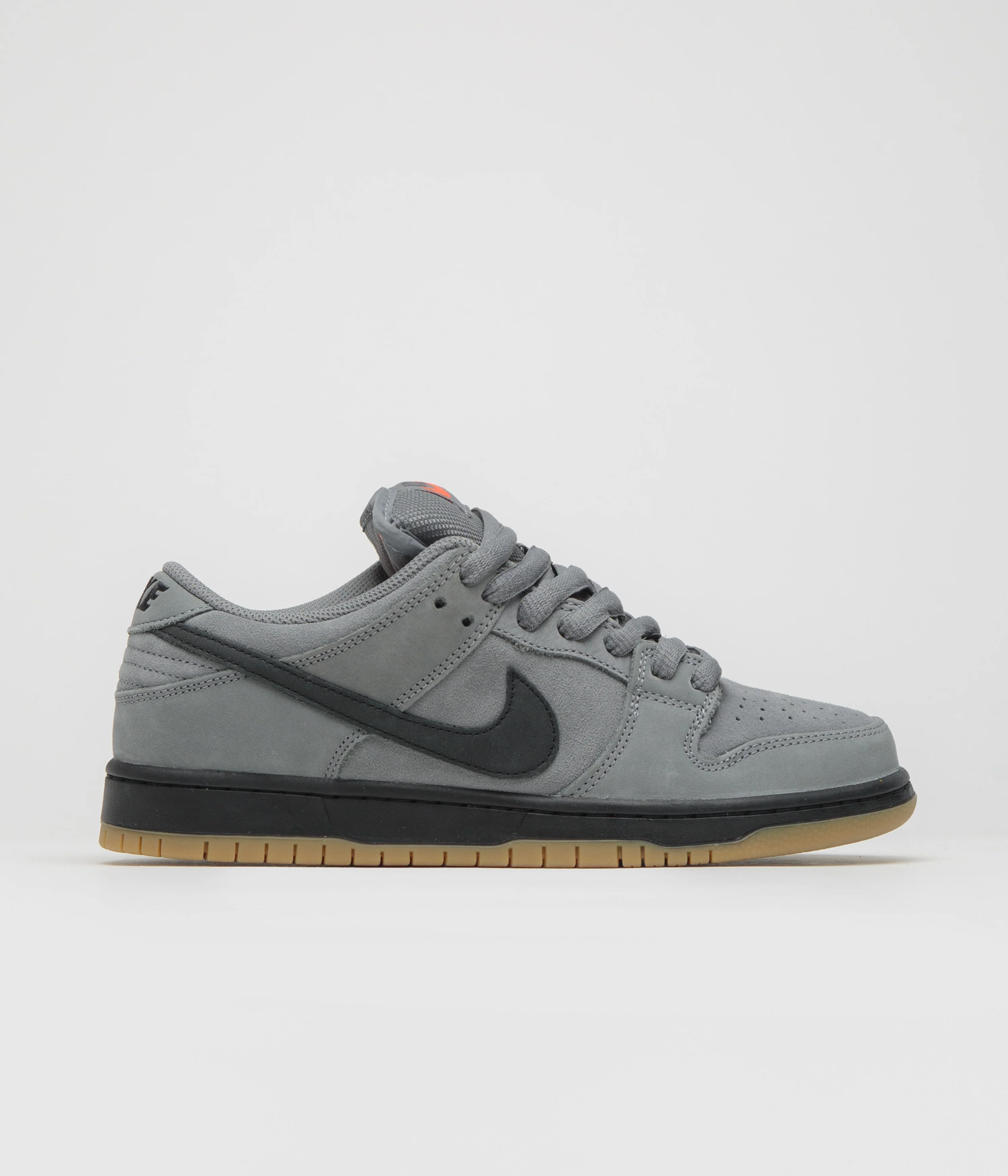 Nike SB Orange Label Dunk Low Pro Shoes - Cool Grey / Black - Cool Grey - Dark Grey