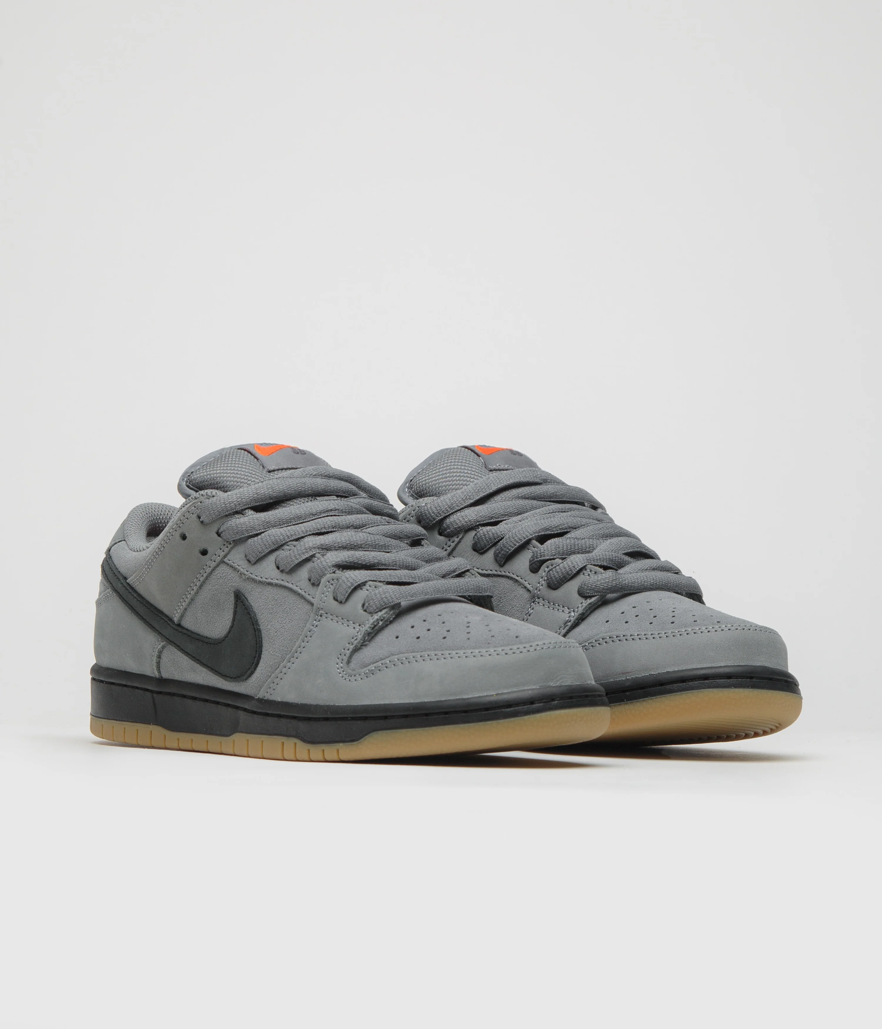 Nike SB Orange Label Dunk Low Pro Shoes - Cool Grey / Black - Cool Grey - Dark Grey - Image 2