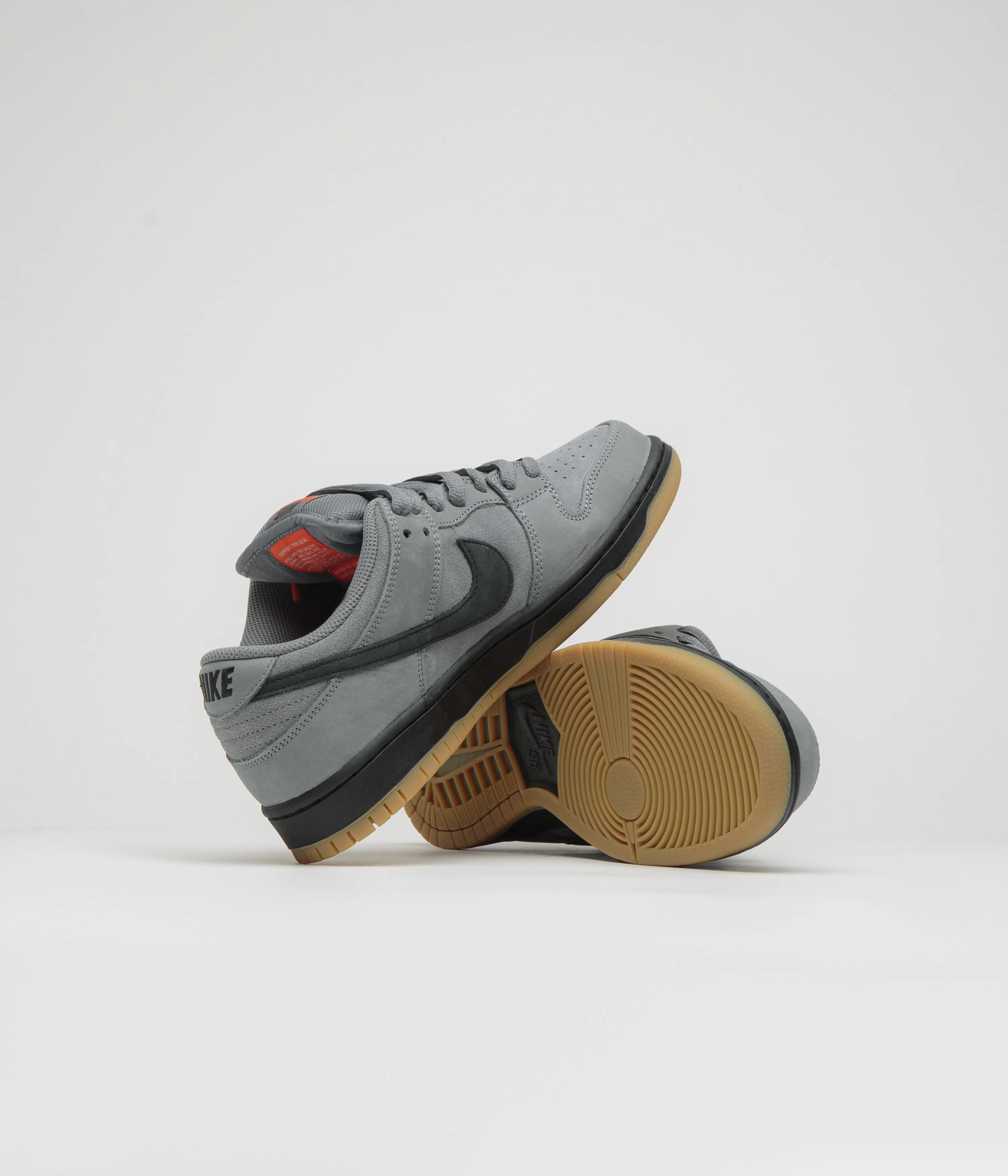 Nike SB Orange Label Dunk Low Pro Shoes - Cool Grey / Black - Cool Grey - Dark Grey - Image 5