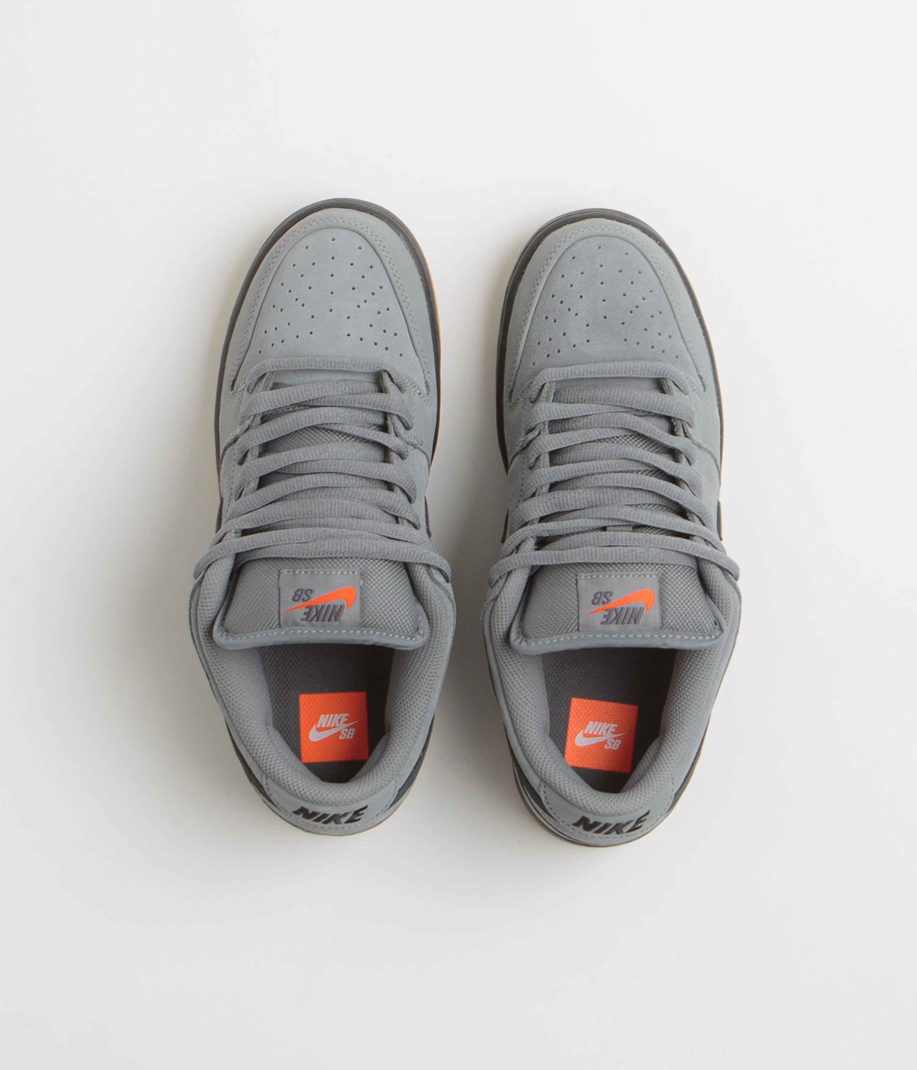 Nike SB Orange Label Dunk Low Pro Shoes - Cool Grey / Black - Cool Grey - Dark Grey - Image 7