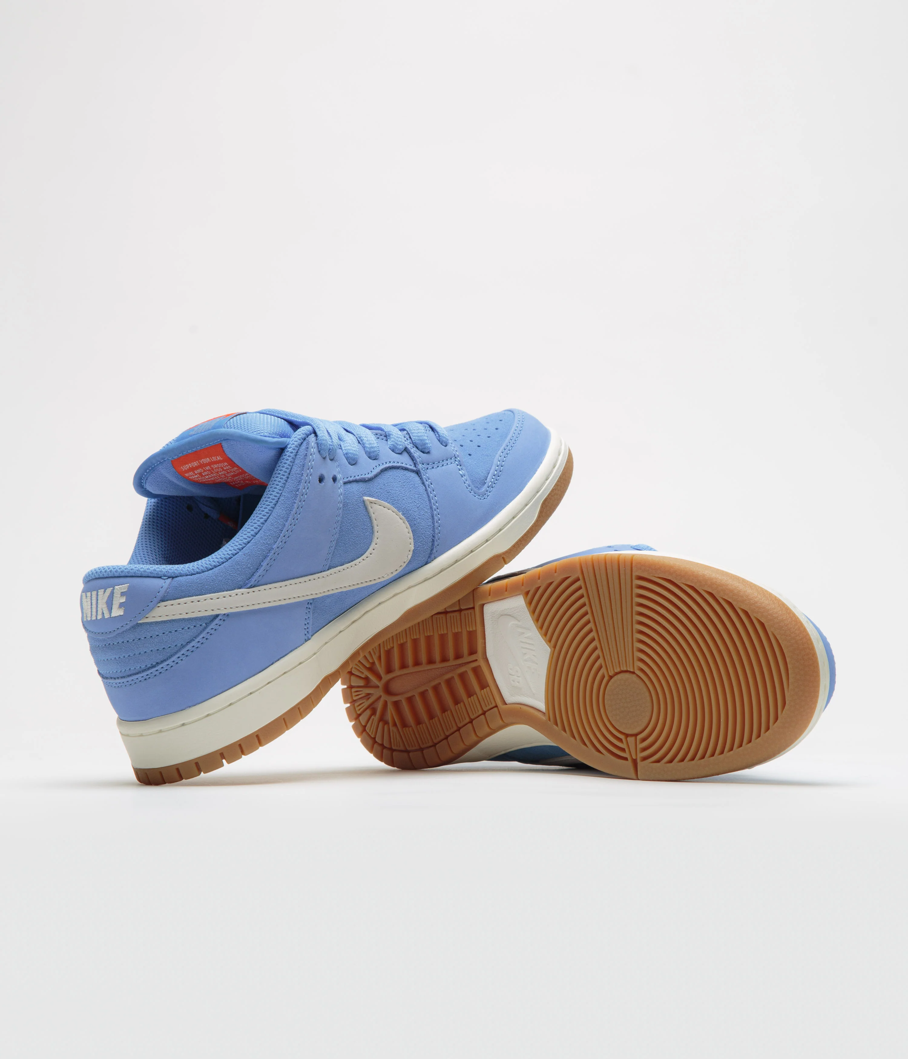 Nike SB Orange Label Dunk Low Pro Shoes - University Blue / Sail - University Blue - Image 7