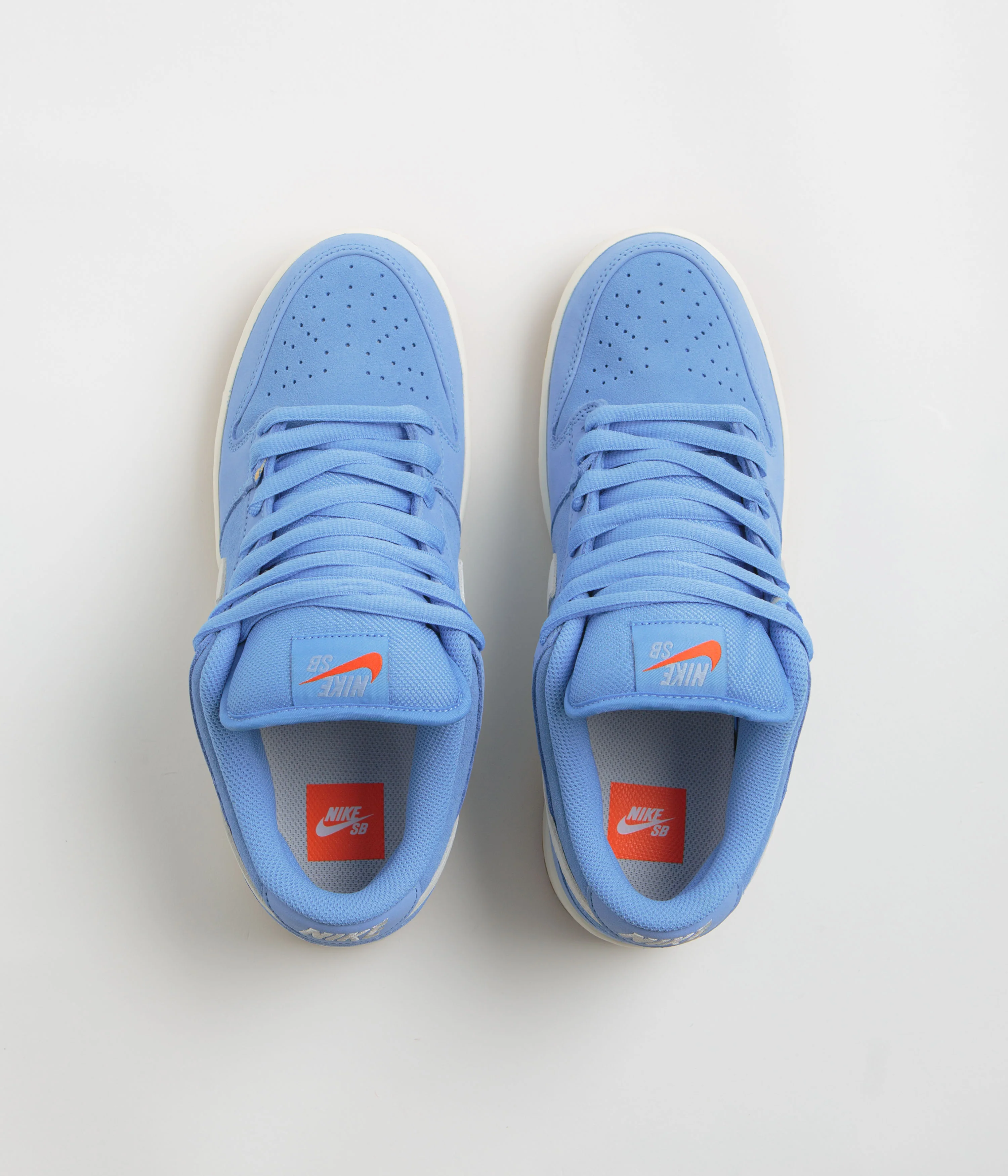 Nike SB Orange Label Dunk Low Pro Shoes - University Blue / Sail - University Blue - Image 9