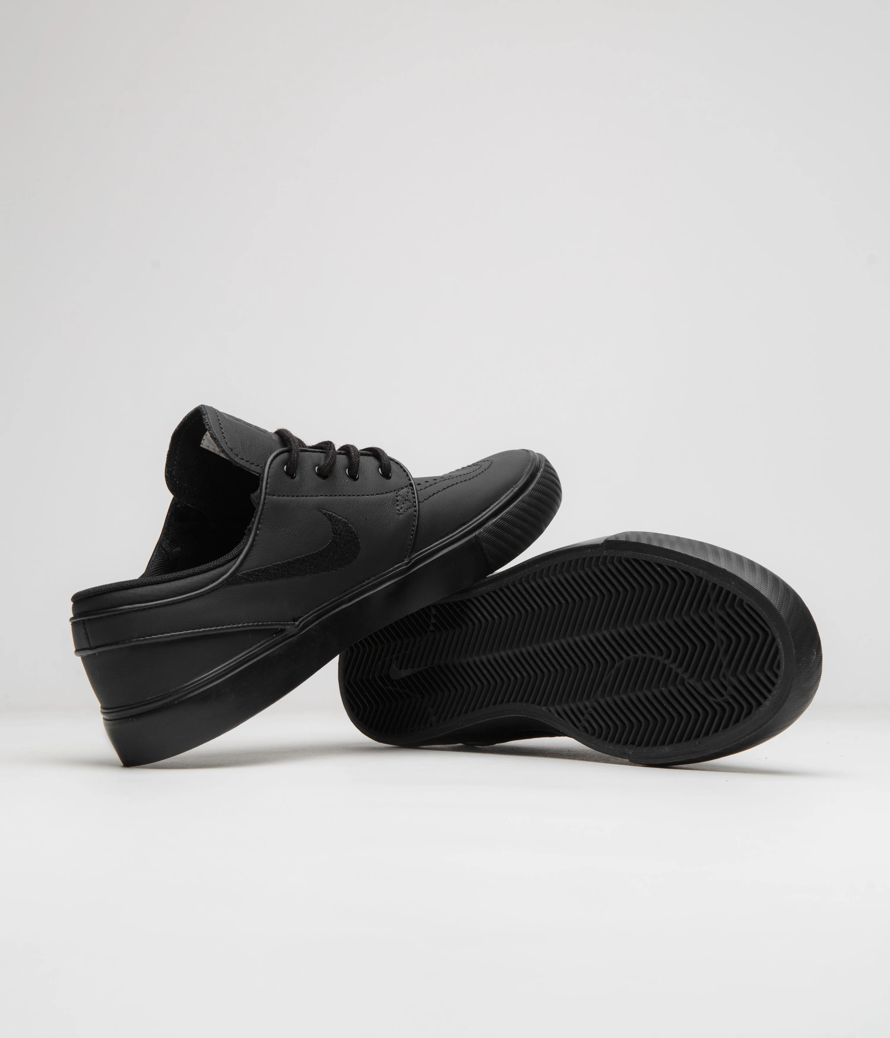 Nike SB Orange Label Janoski OG+ Shoes - Black / Black - Black - Black - Image 5