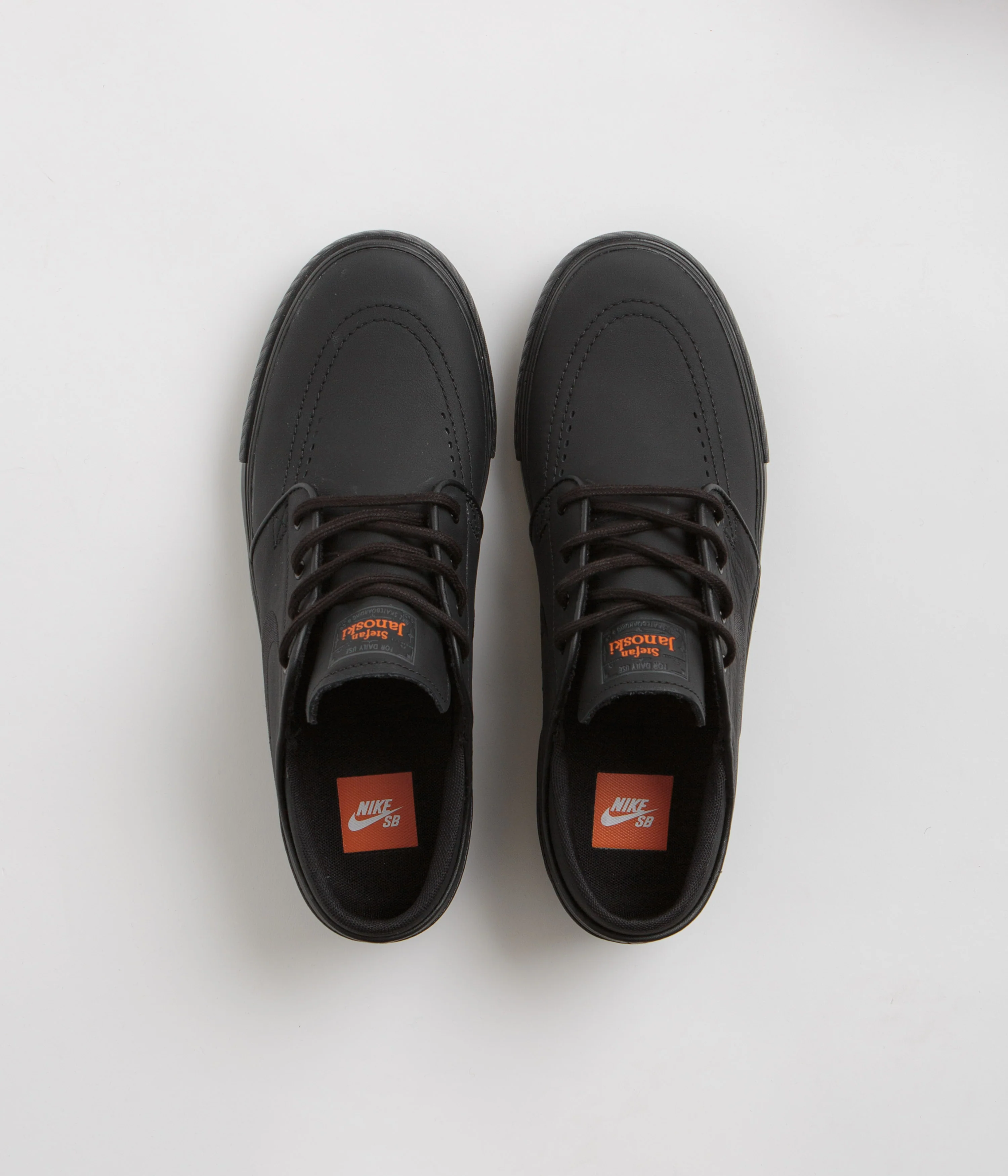 Nike SB Orange Label Janoski OG+ Shoes - Black / Black - Black - Black - Image 7