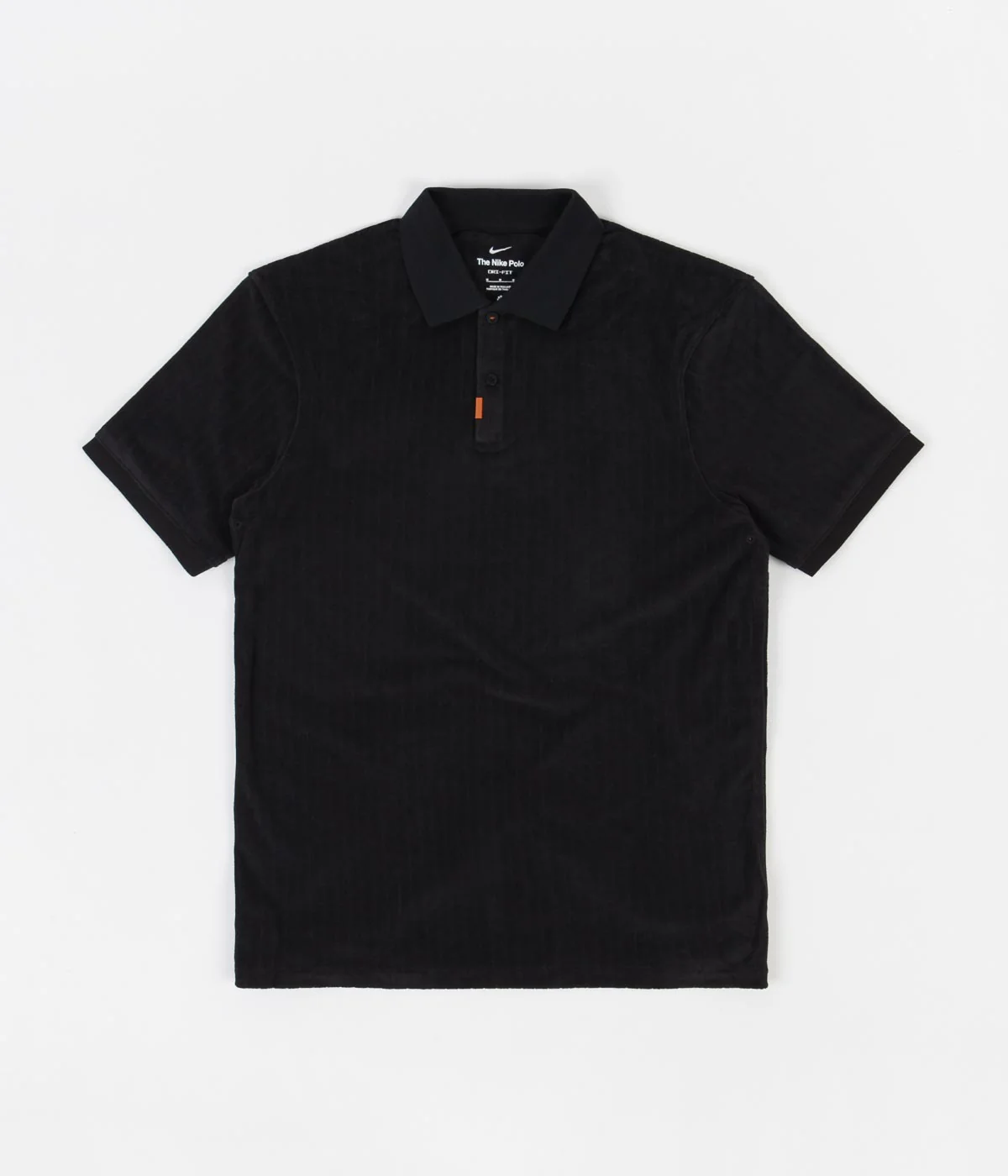 Nike SB Orange Label Polo Shirt - Black / Black