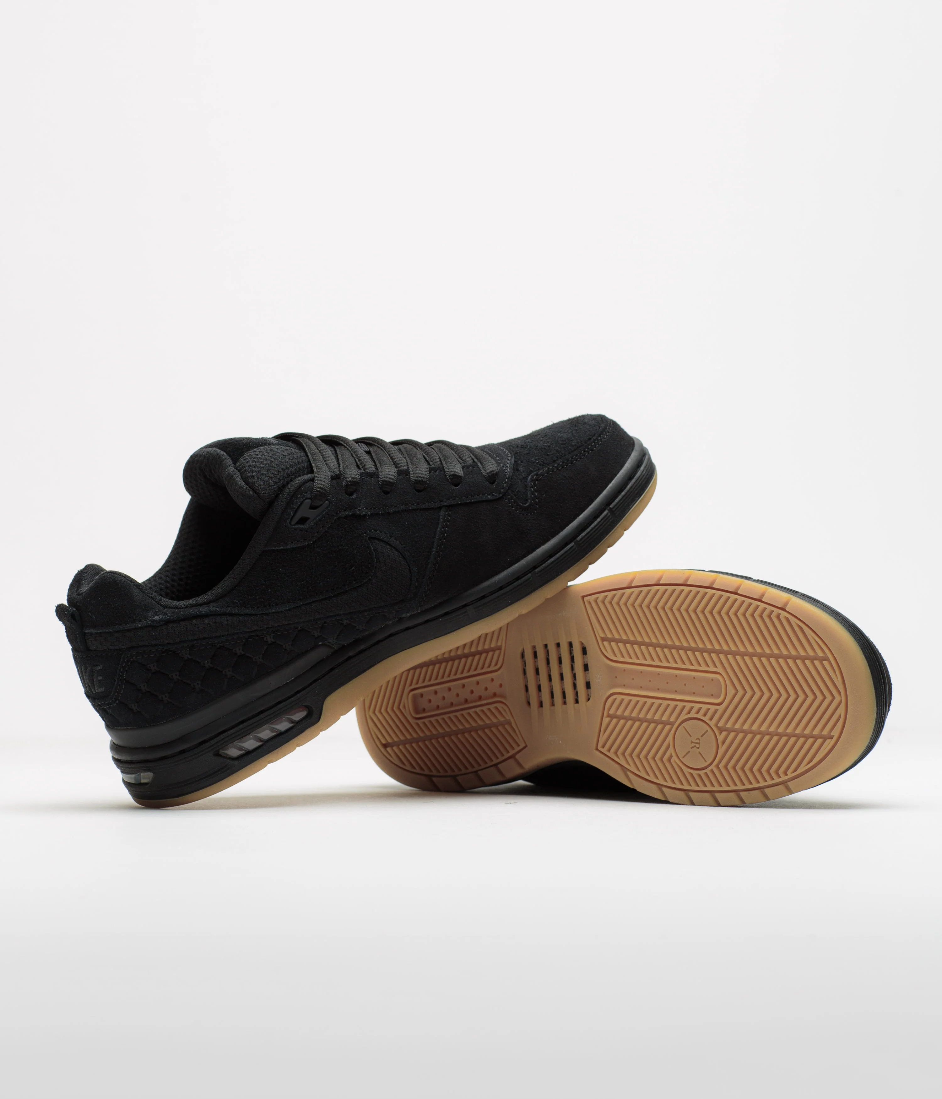 Nike SB P-Rod 1 OG Shoes - Black / Black - Black - Gum Light Brown - Image 5