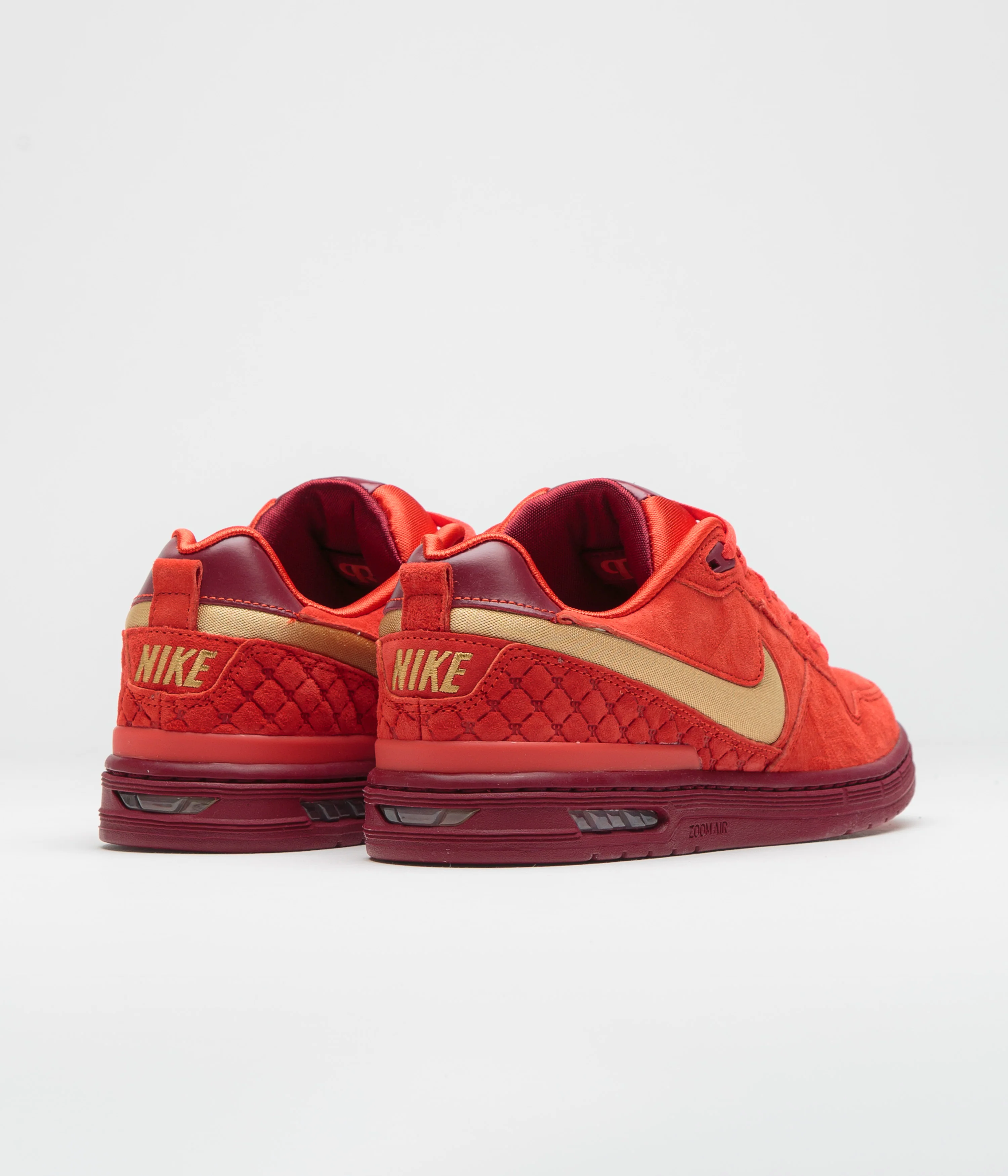 Nike SB P-Rod 1 OG Shoes - Habanero Red / Club Gold - Team Red - Image 4