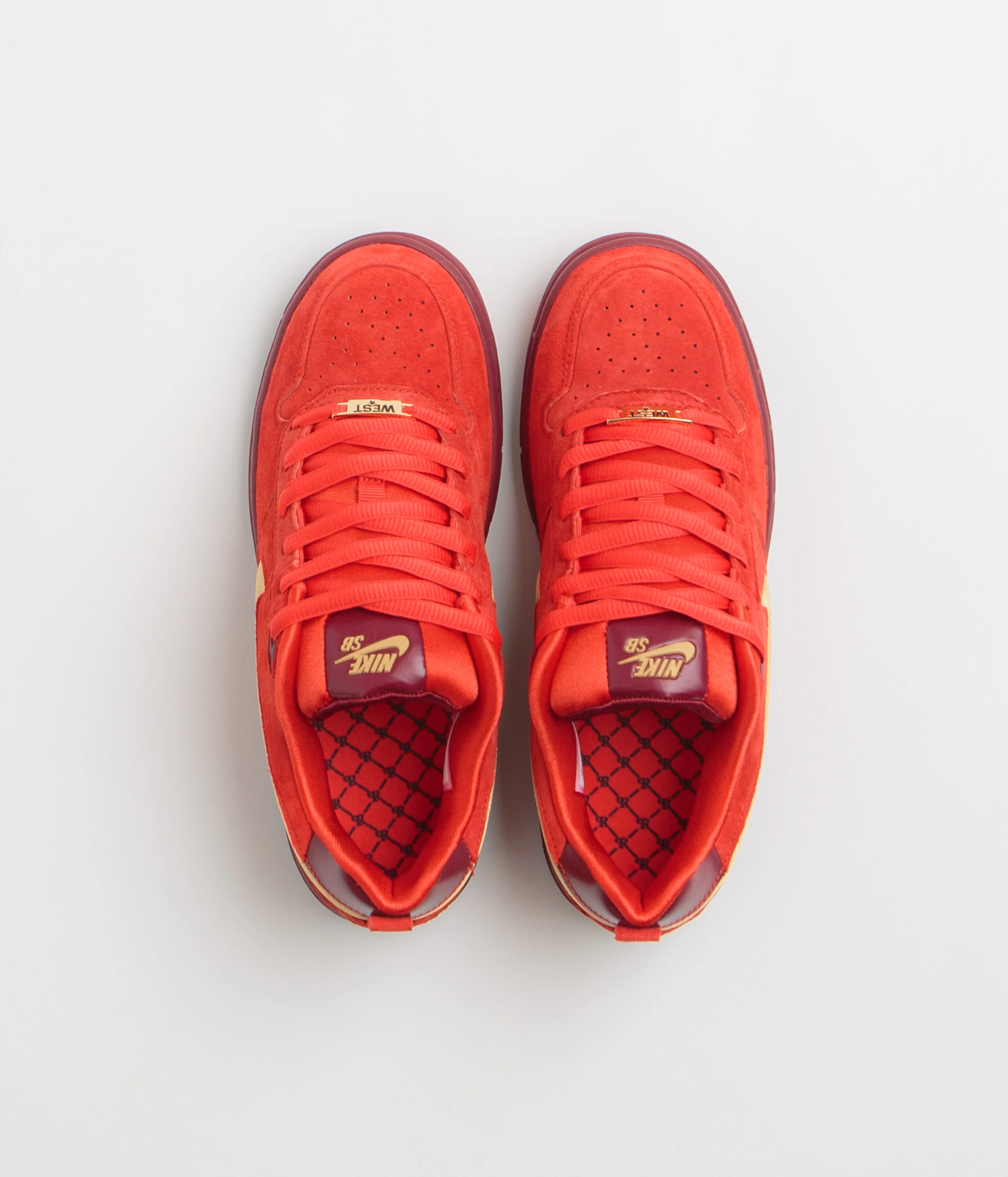 Nike SB P-Rod 1 OG Shoes - Habanero Red / Club Gold - Team Red - Image 7