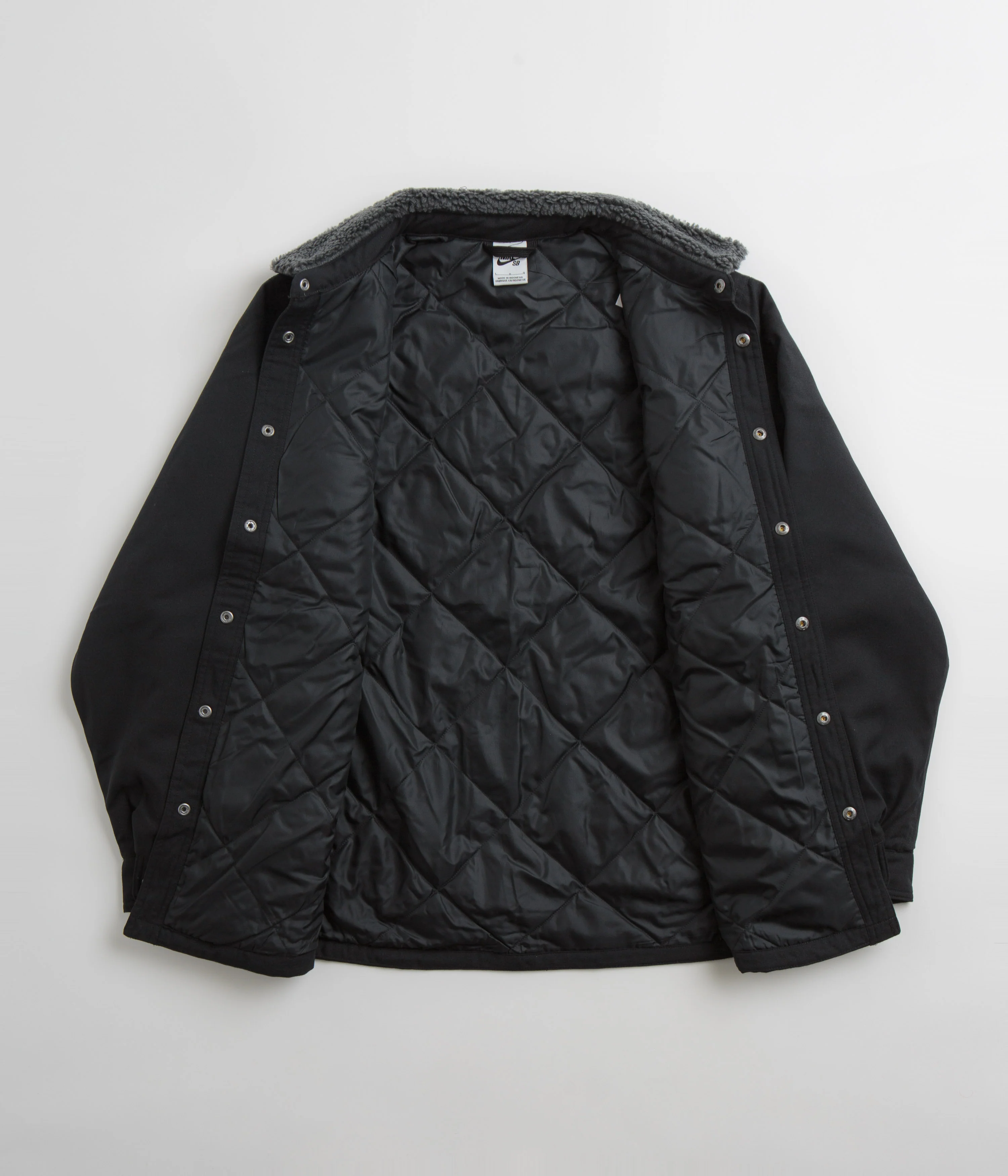 Nike SB Padded Flannel Jacket - Black / Anthracite - Image 2