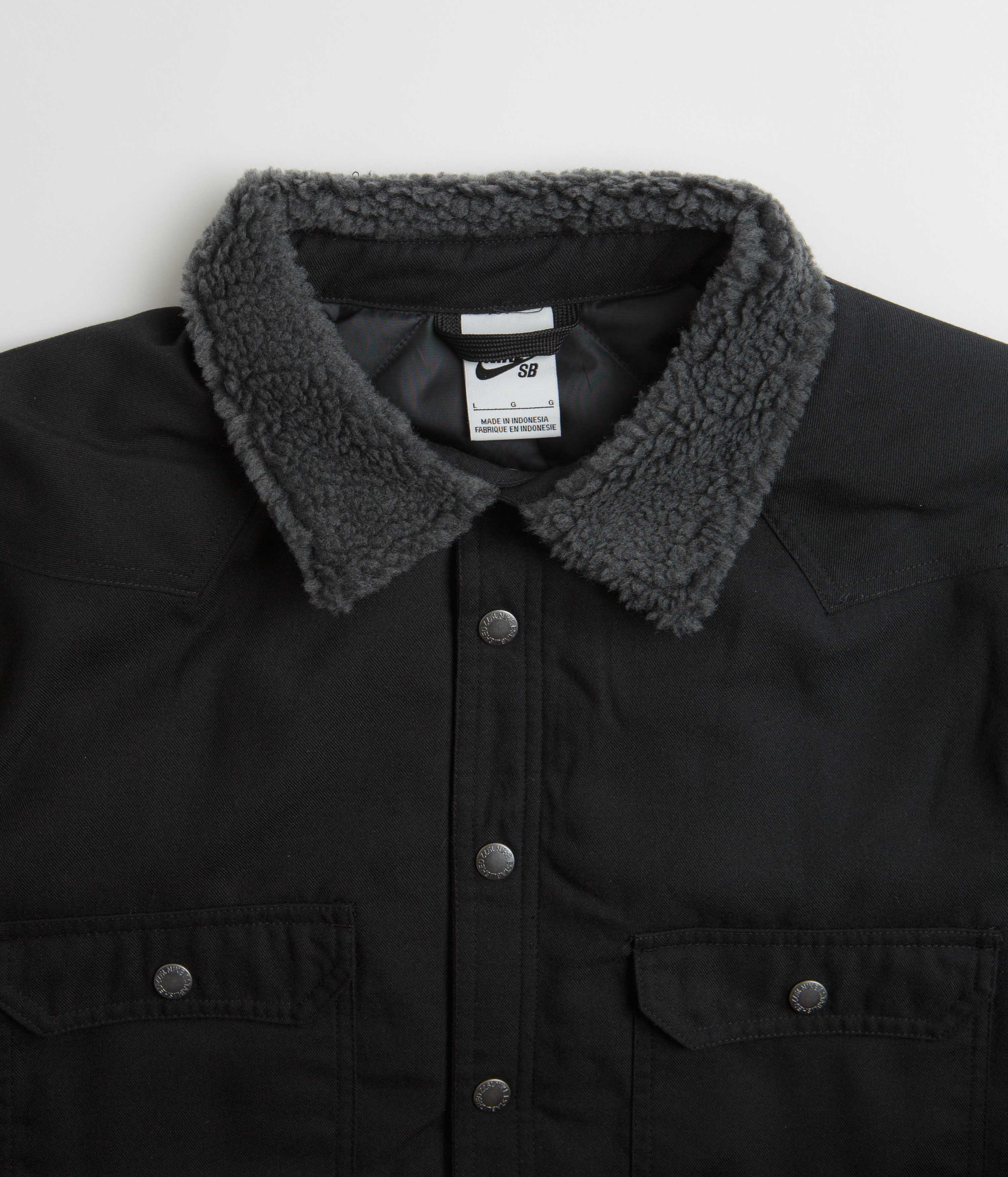 Nike SB Padded Flannel Jacket - Black / Anthracite - Image 5