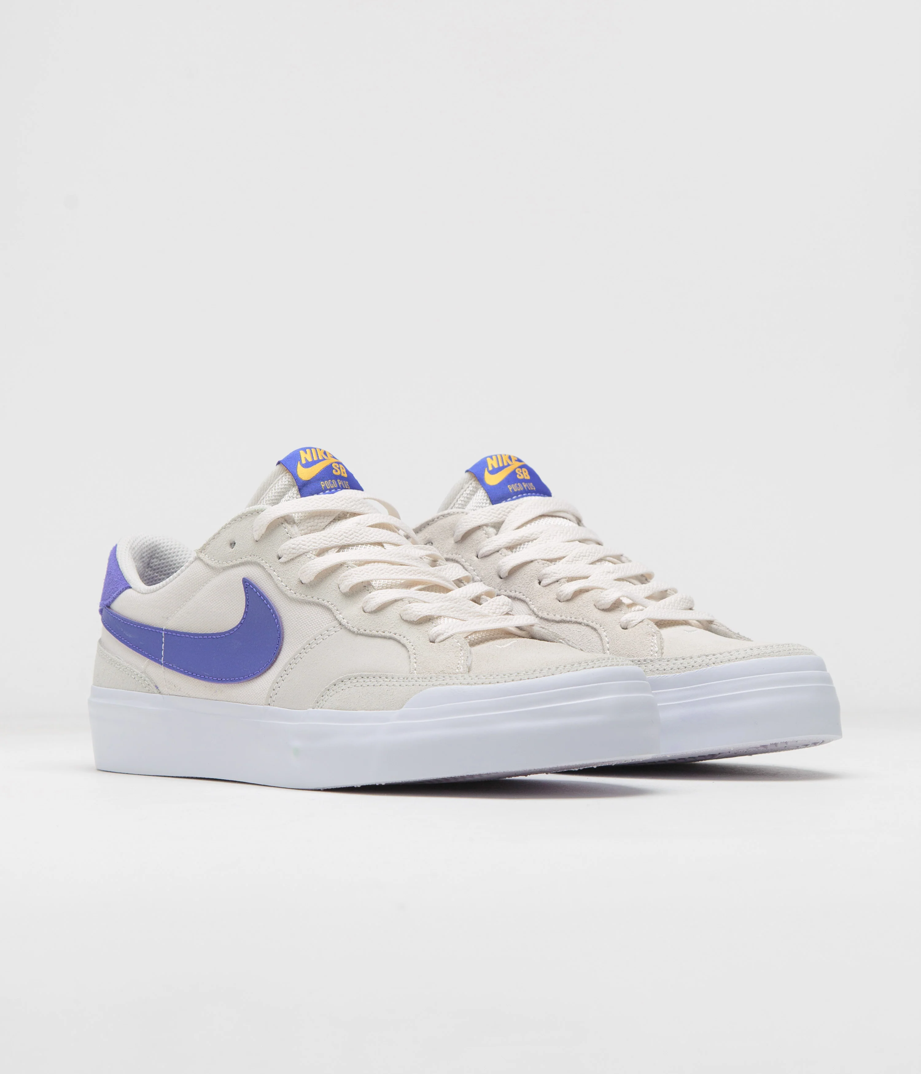 Nike SB Pogo Plus Shoes - Phantom / Persian Violet - Light Bone - Image 3