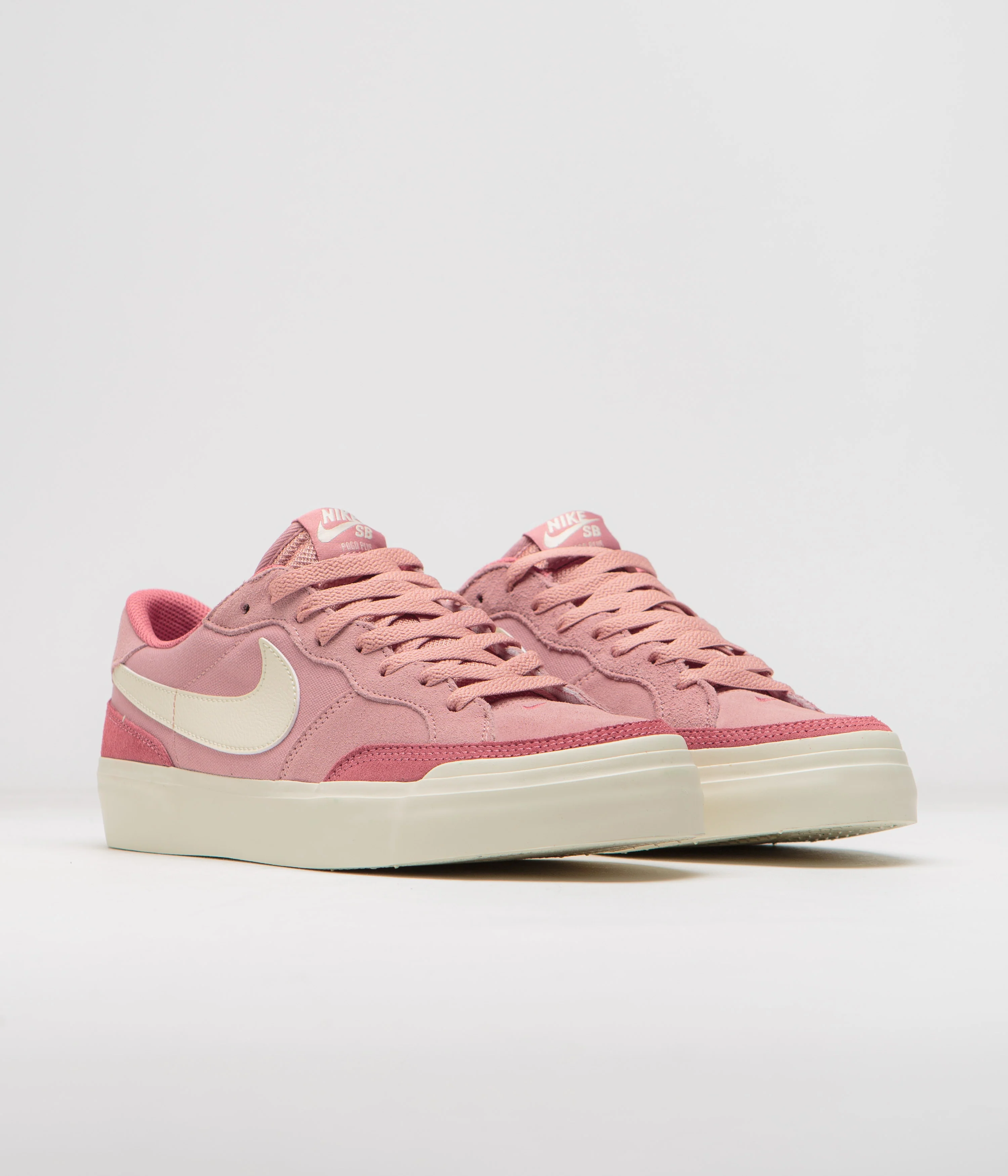 Nike SB Pogo Plus Shoes - Red Stardust / Coconut Milk - Adobe - Image 2