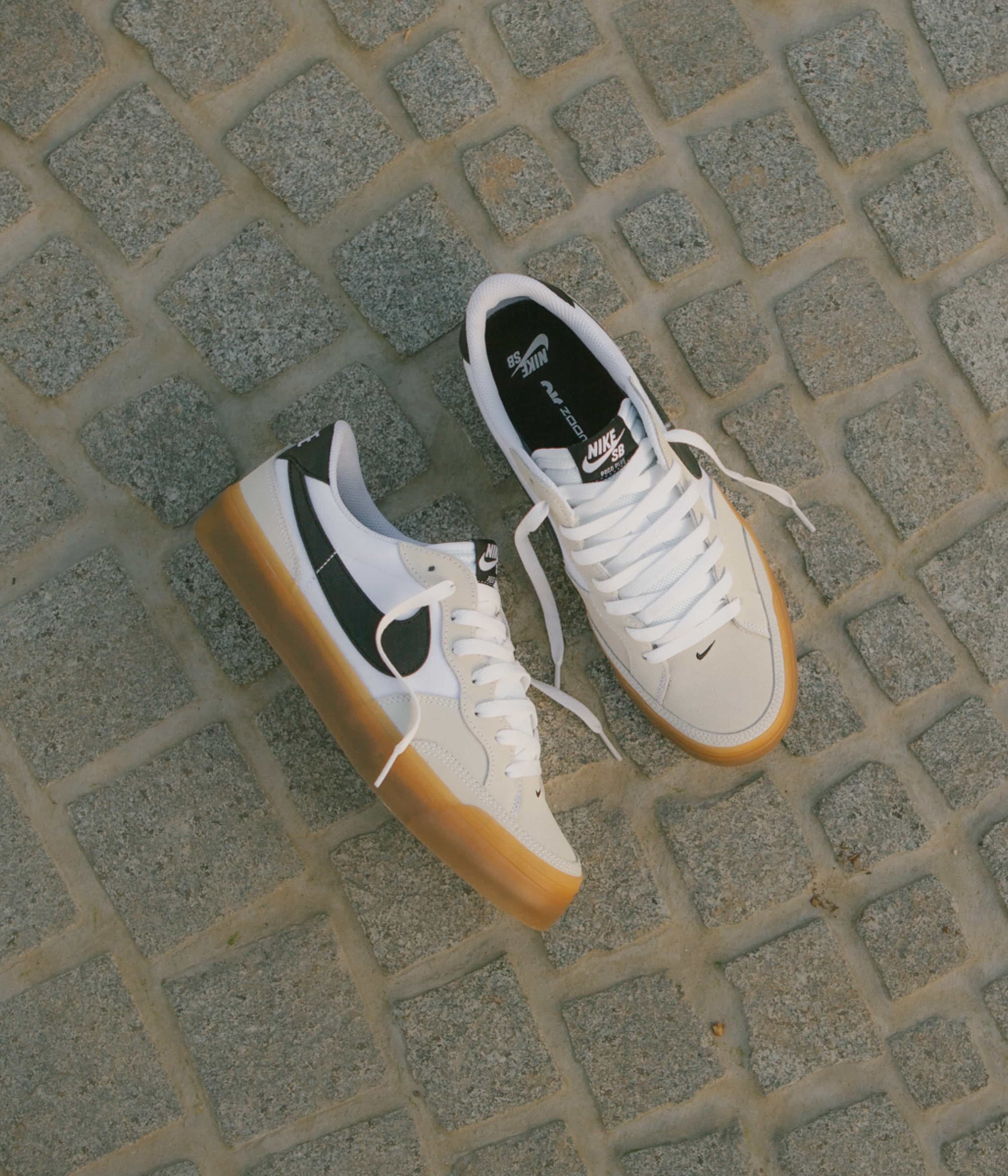 Nike SB Pogo Shoes - White / Black - White - Gum Light Brown - Image 2