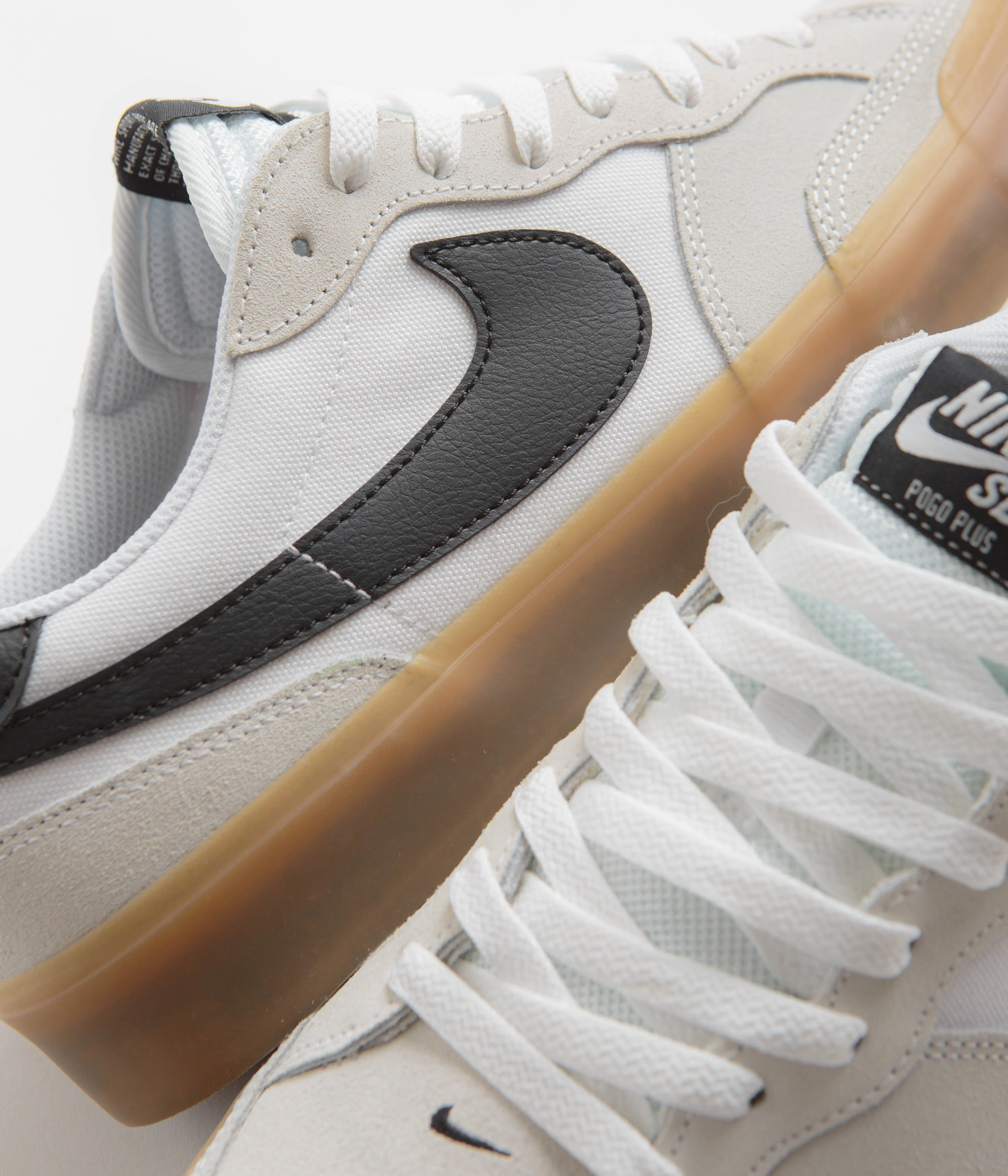 Nike SB Pogo Shoes - White / Black - White - Gum Light Brown - Image 4