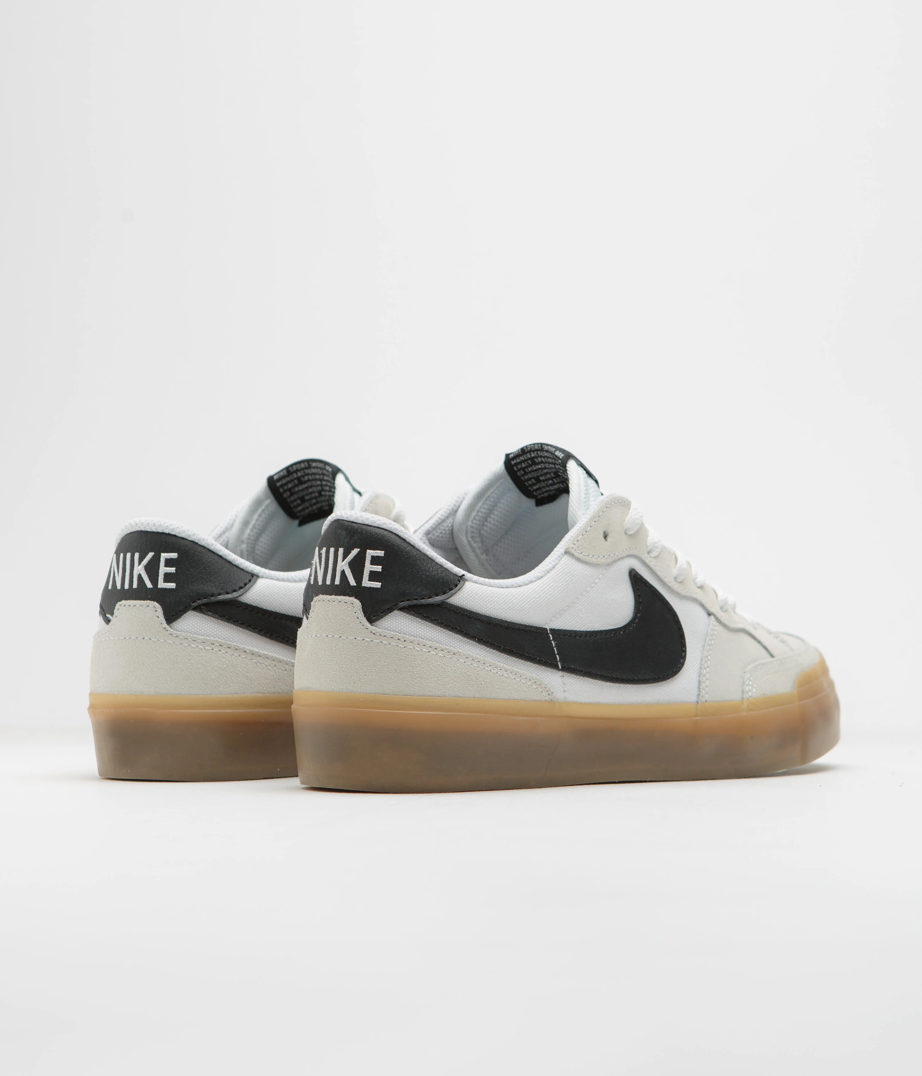 Nike SB Pogo Shoes - White / Black - White - Gum Light Brown - Image 5