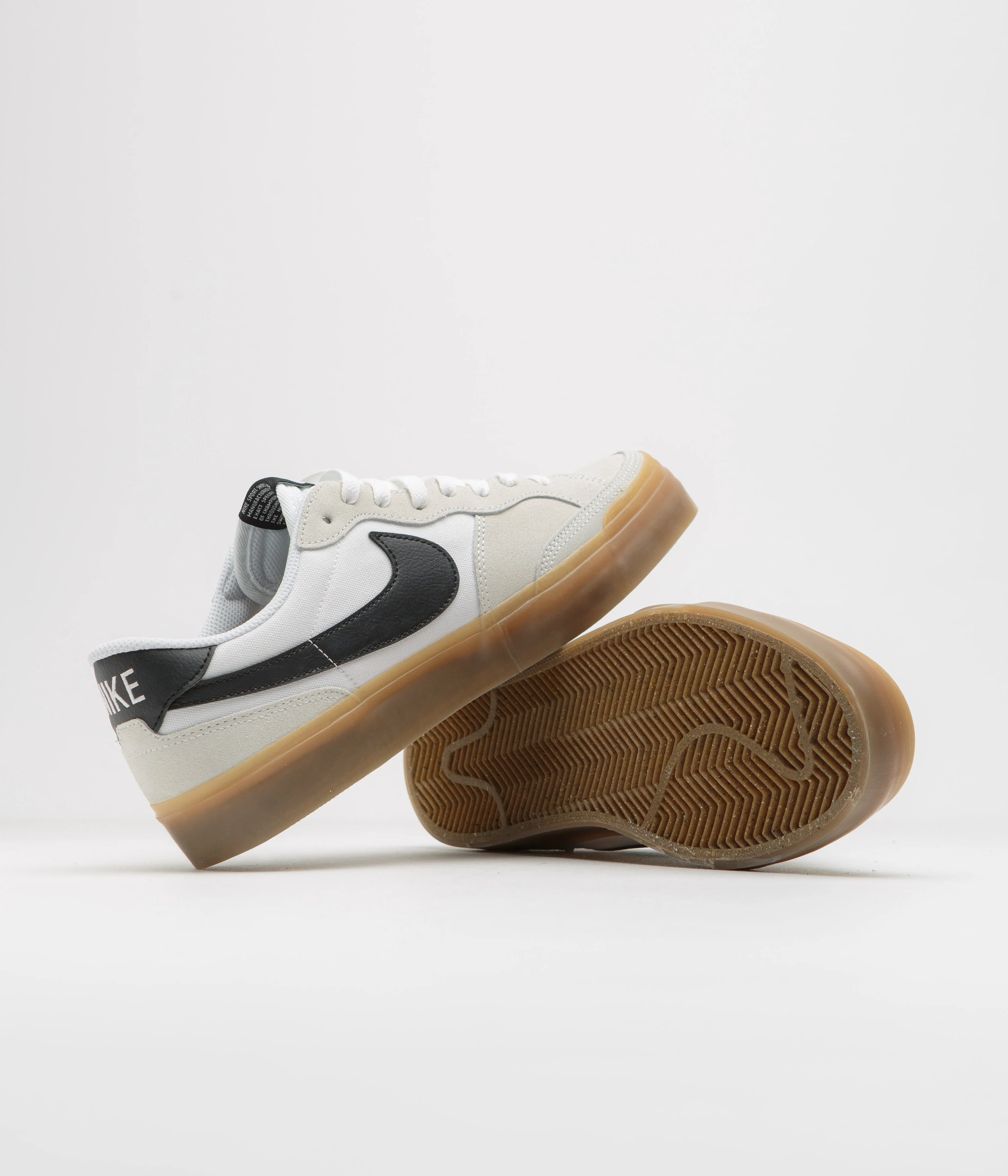 Nike SB Pogo Shoes - White / Black - White - Gum Light Brown - Image 6