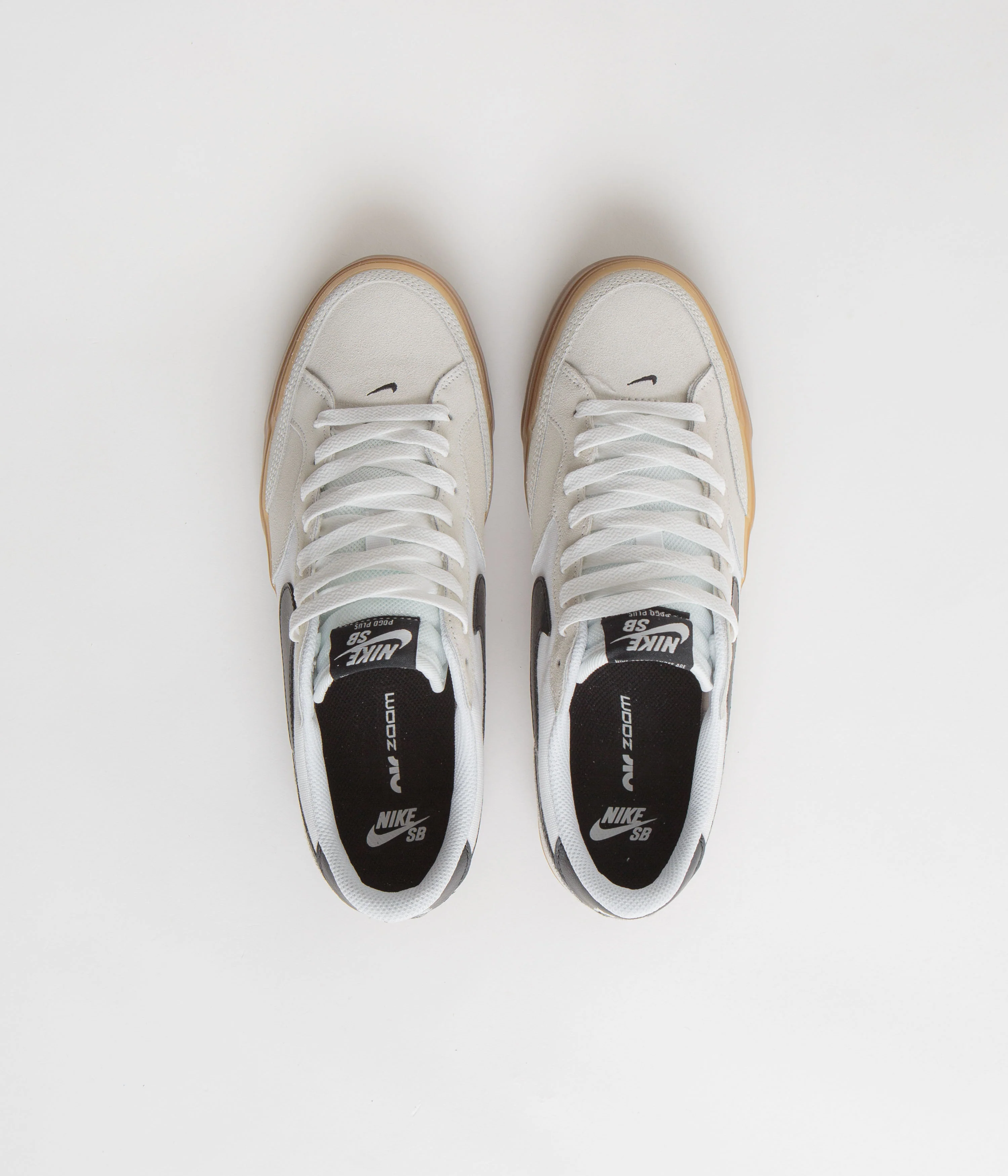 Nike SB Pogo Shoes - White / Black - White - Gum Light Brown - Image 8