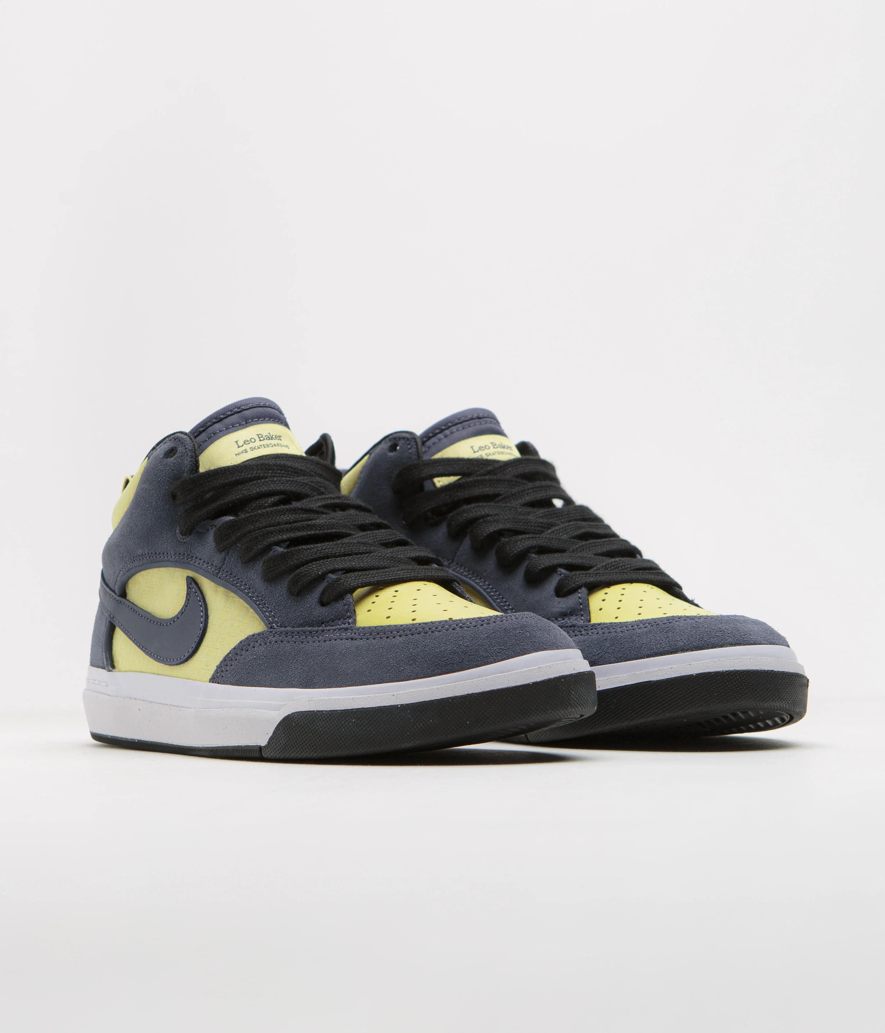 Nike SB React Leo Shoes - Thunder Blue / Thunder Blue - Saturn Gold - Image 2