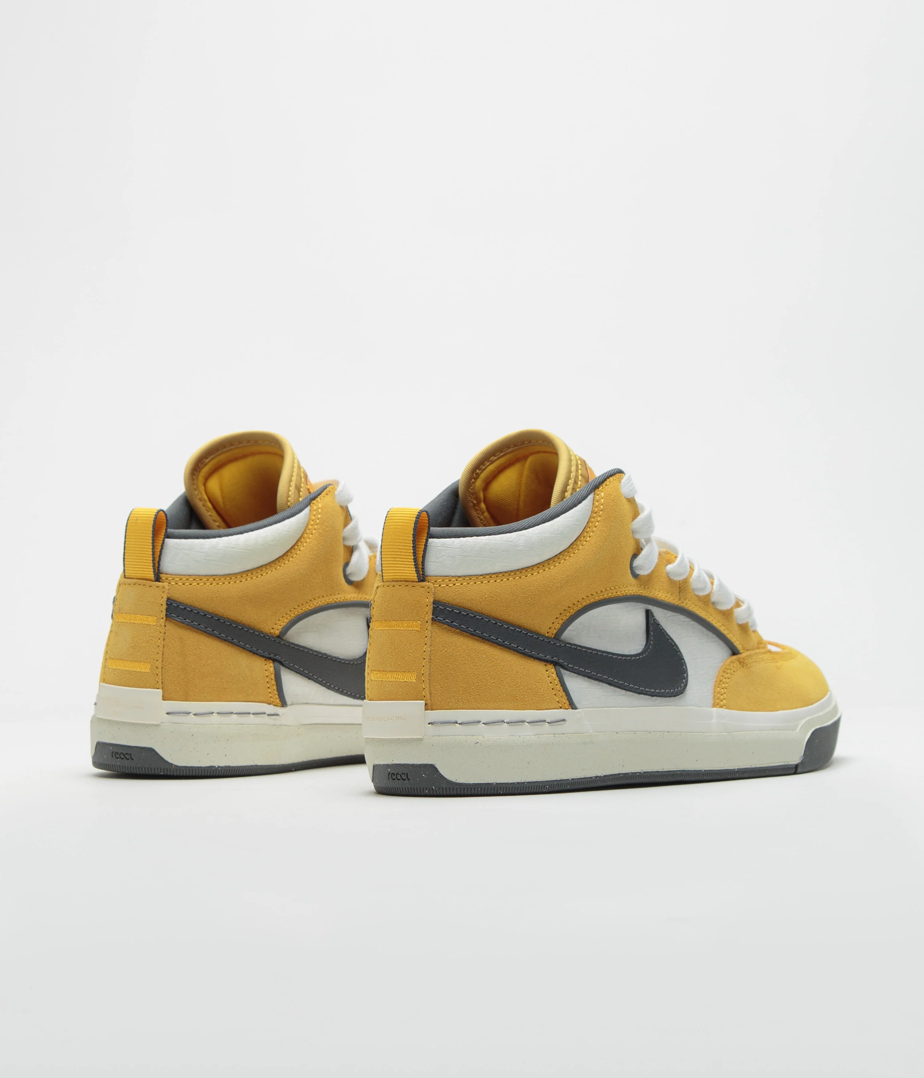 Nike SB React Leo Shoes - University Gold / Dark Grey - Image 4