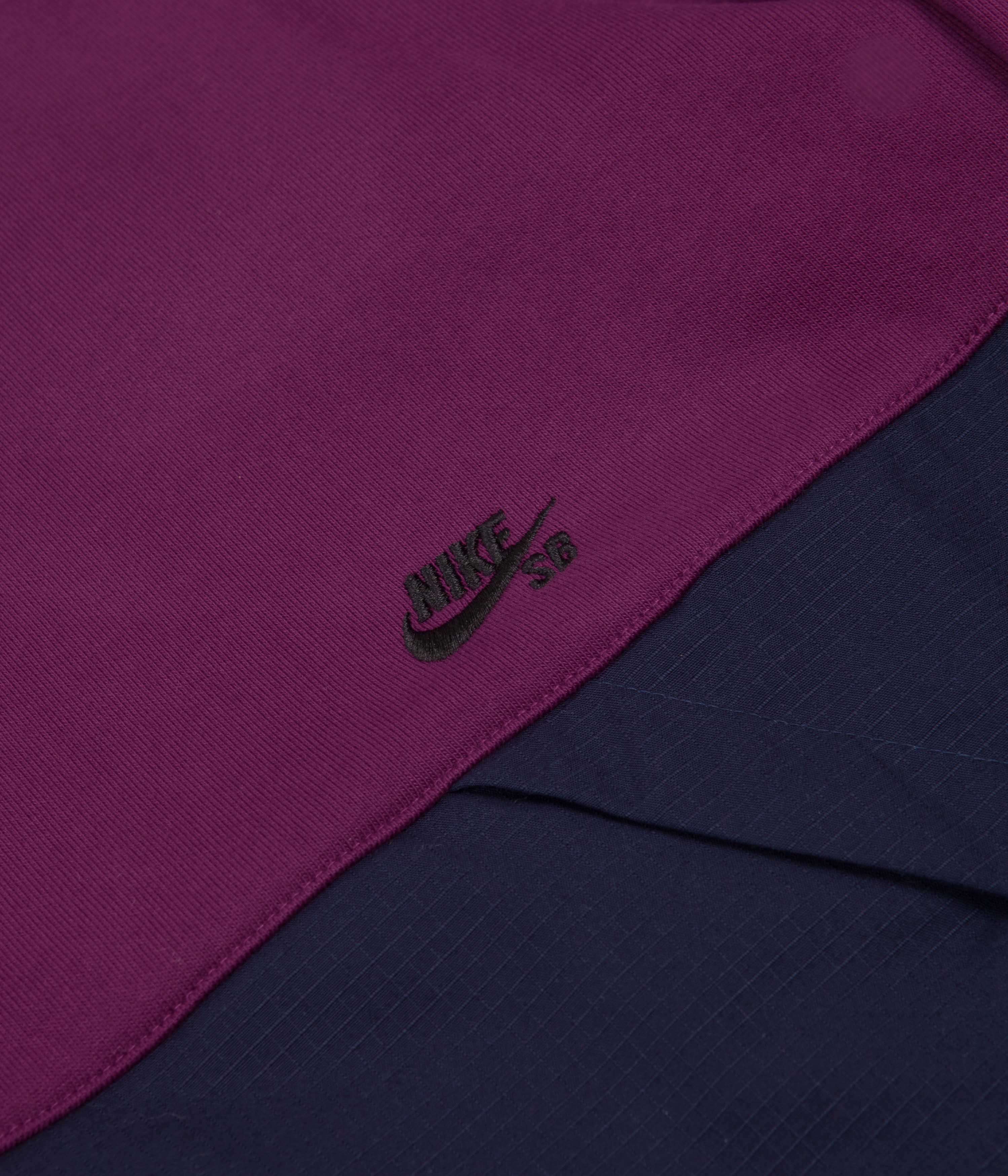 Nike SB Rugby Pullover Jacket - Sangria / Obsidian / Obsidian / Black - Image 9